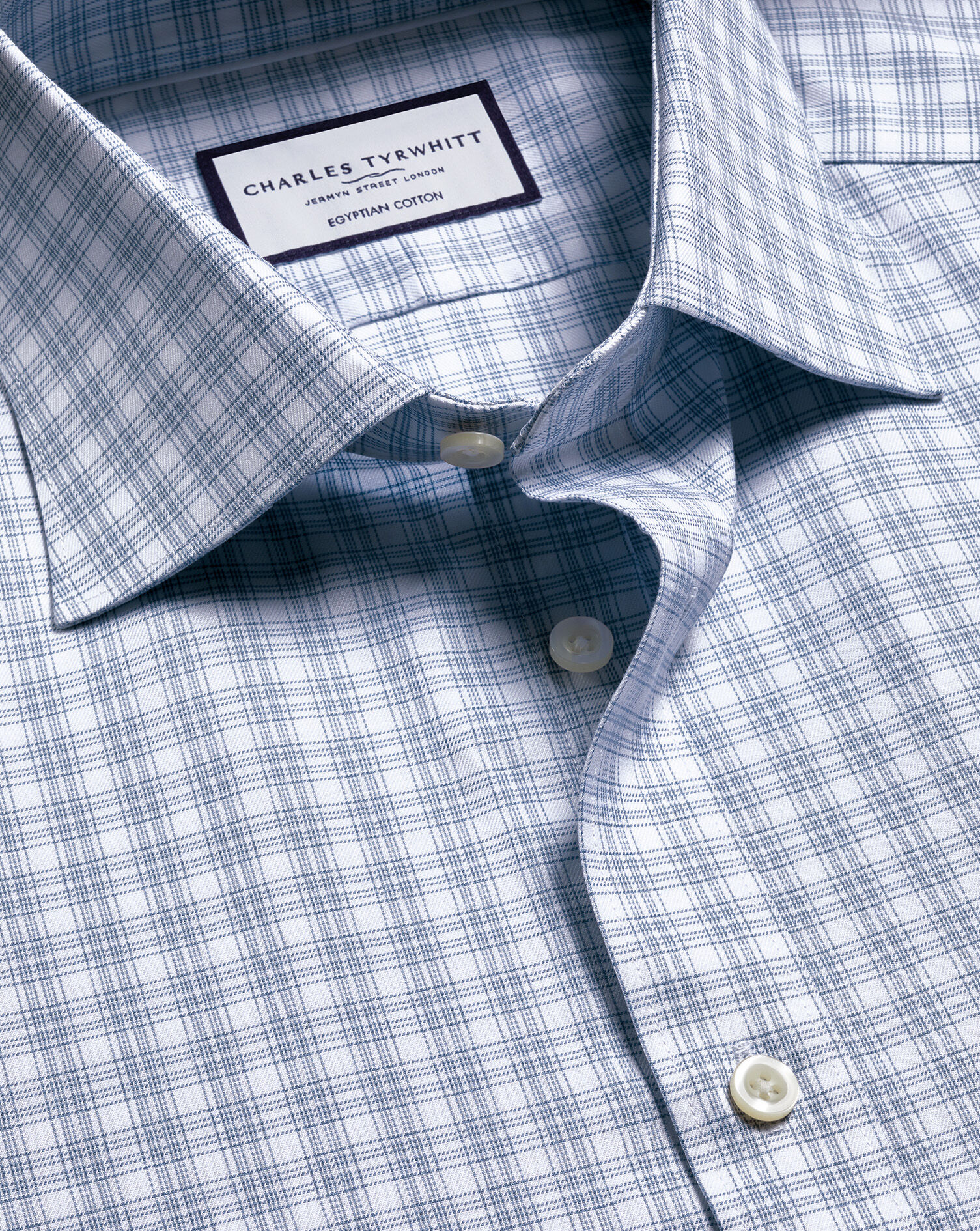 Luxury Check Shirt - Indigo Blue