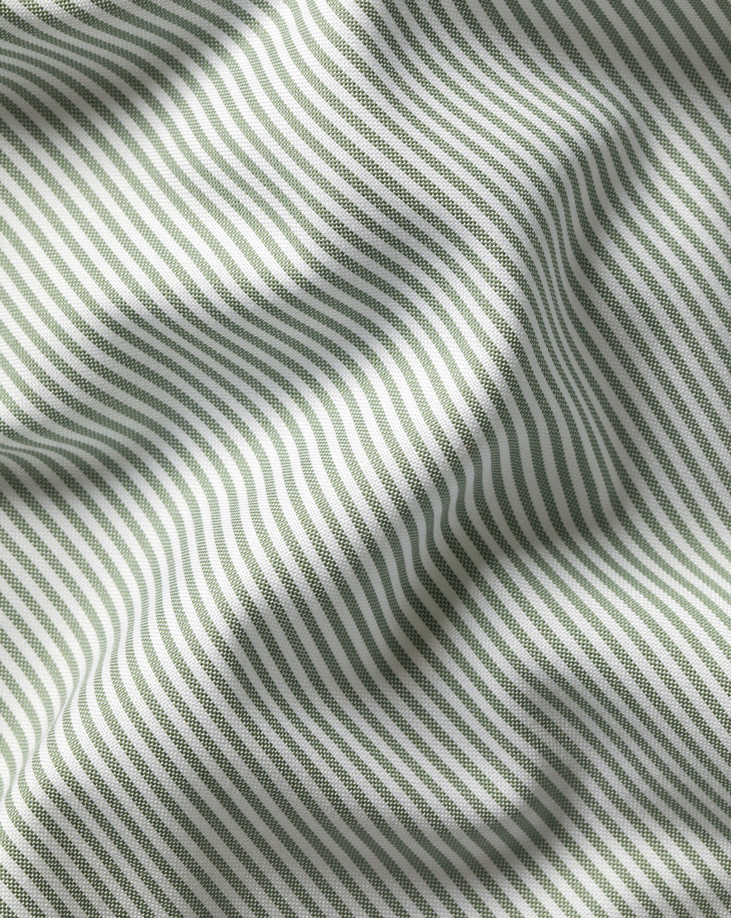 Button-Down Non-Iron Oxford Stripe Shirt - Olive