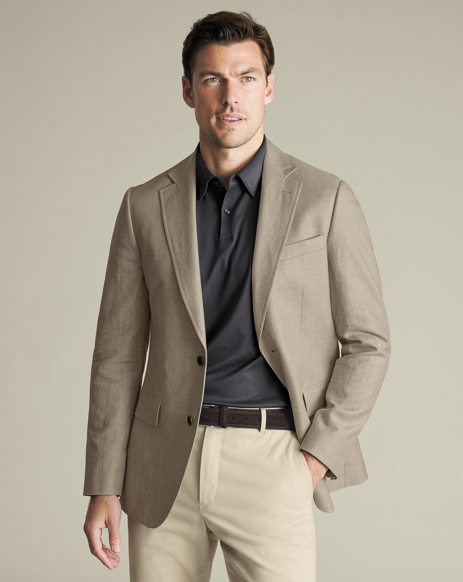 Linen Cotton Jacket - Limestone