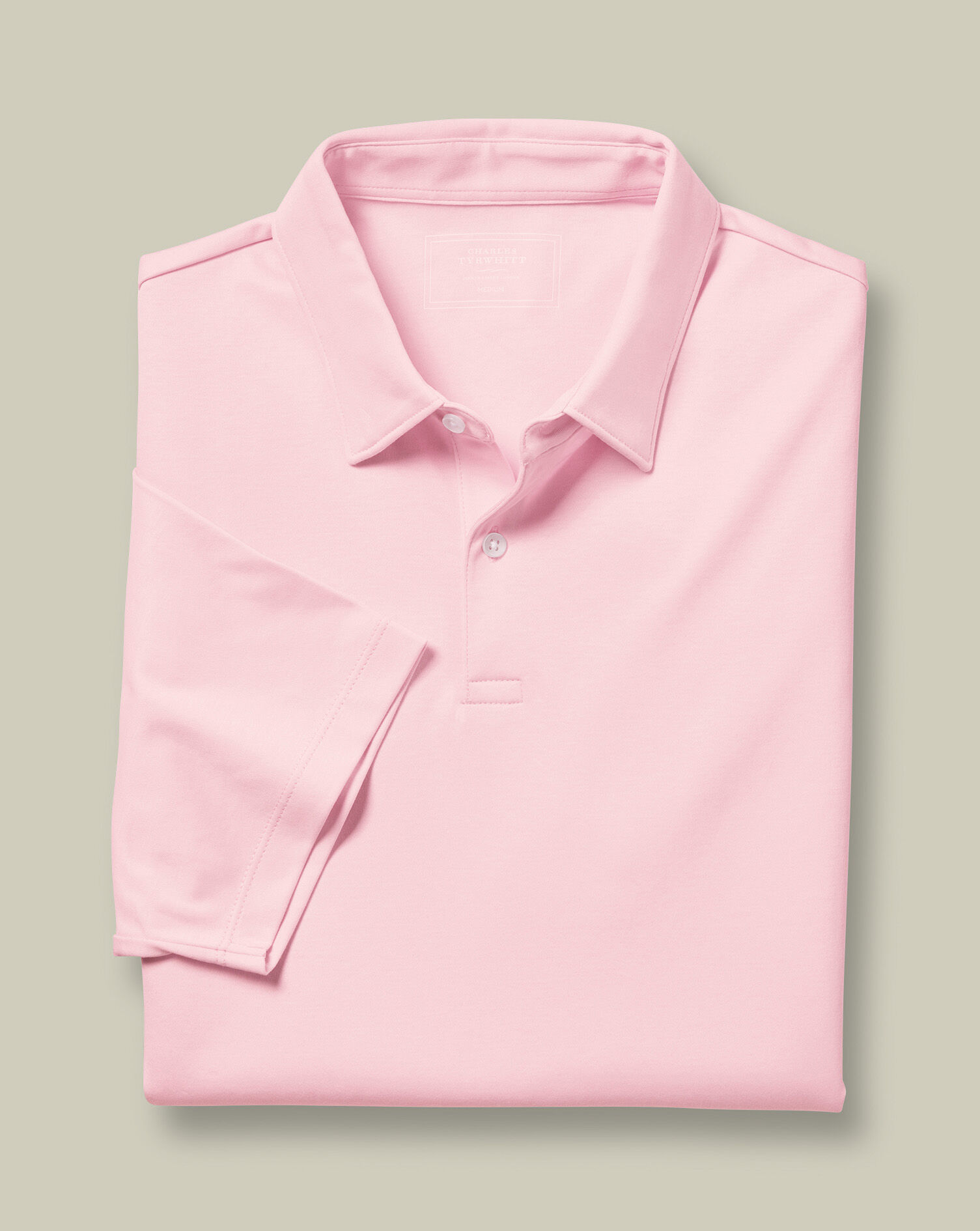 Smart Jersey Polo - Light Pink