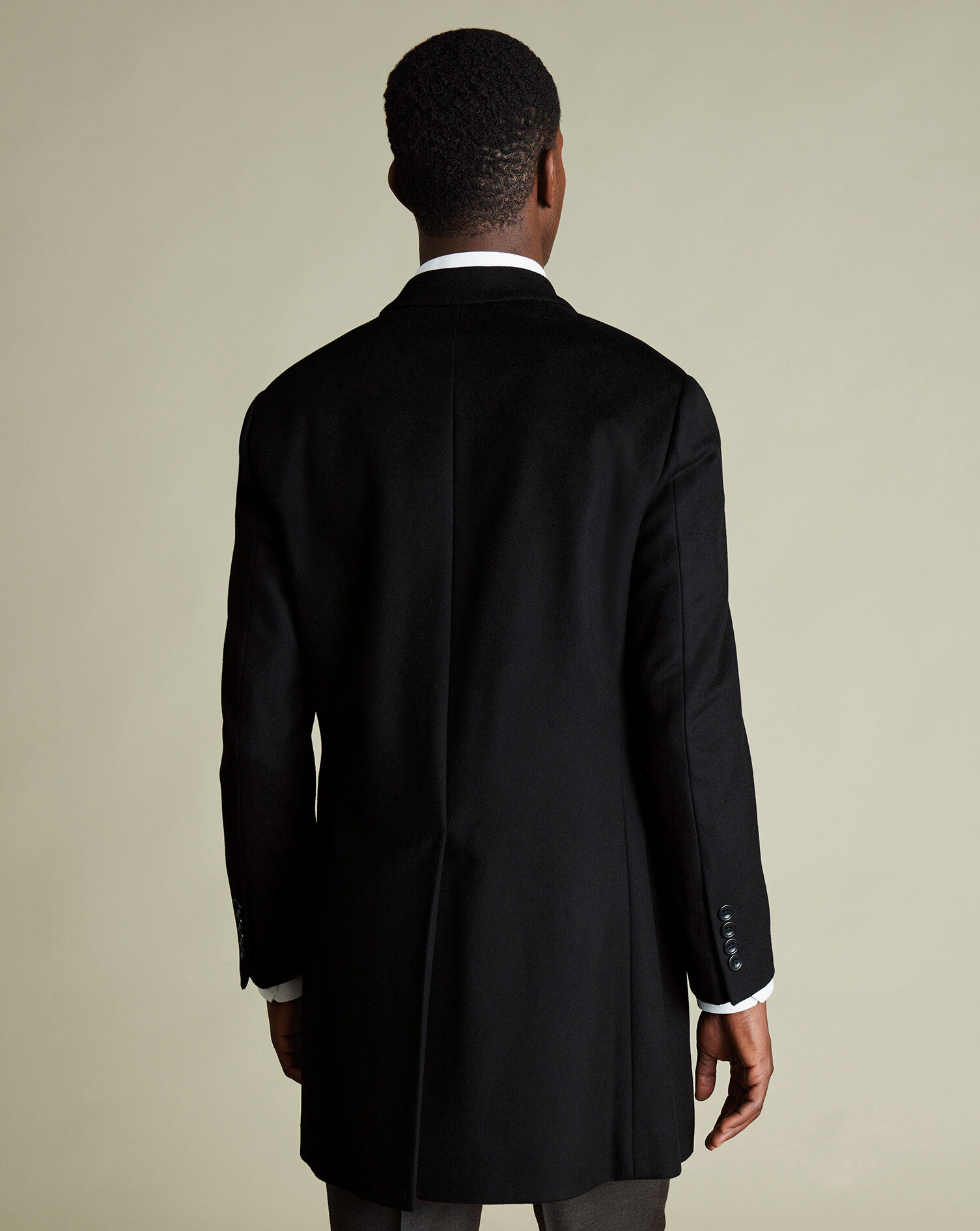 Wool Overcoat - Black
