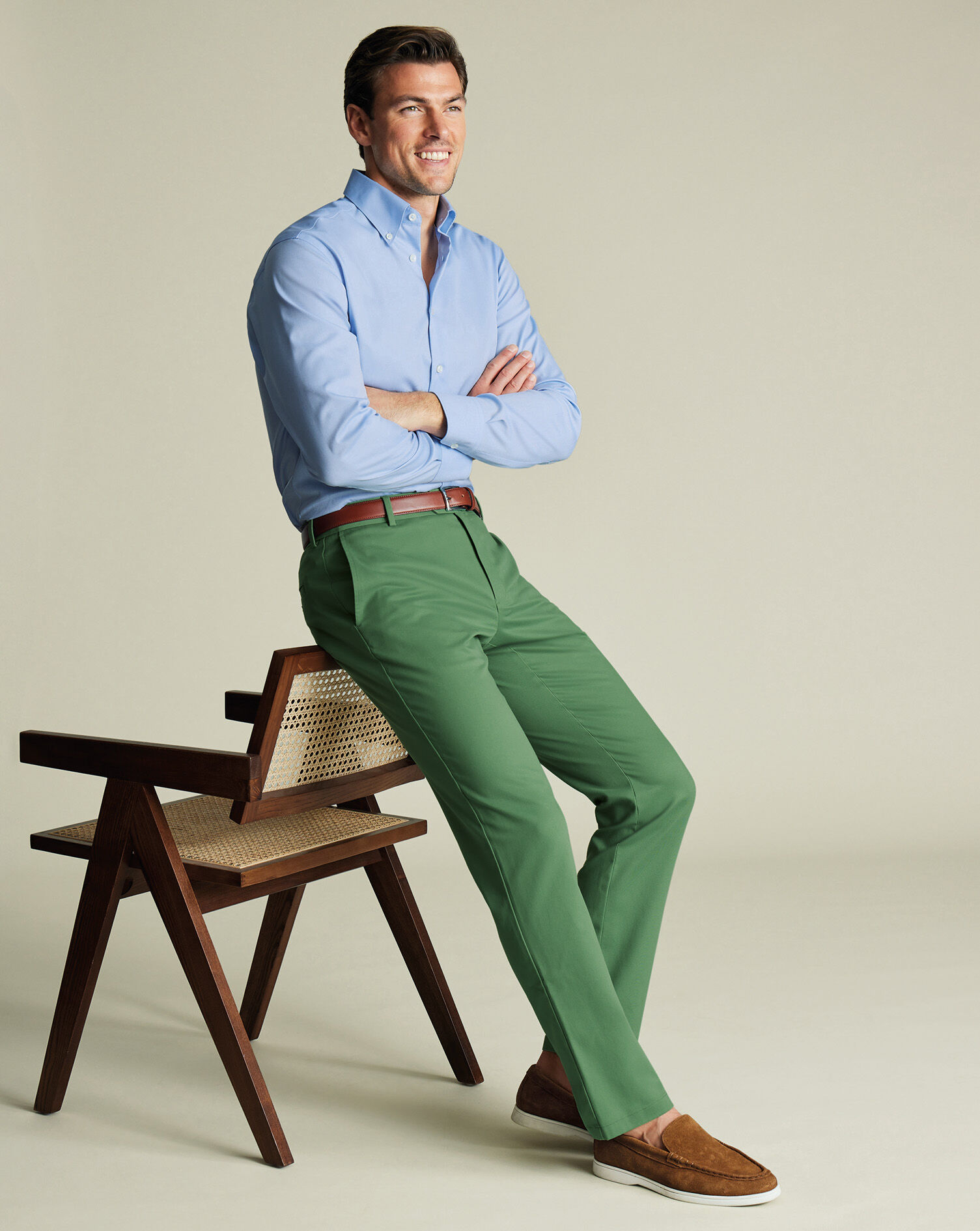 Ultimate Non-Iron Chinos - Green