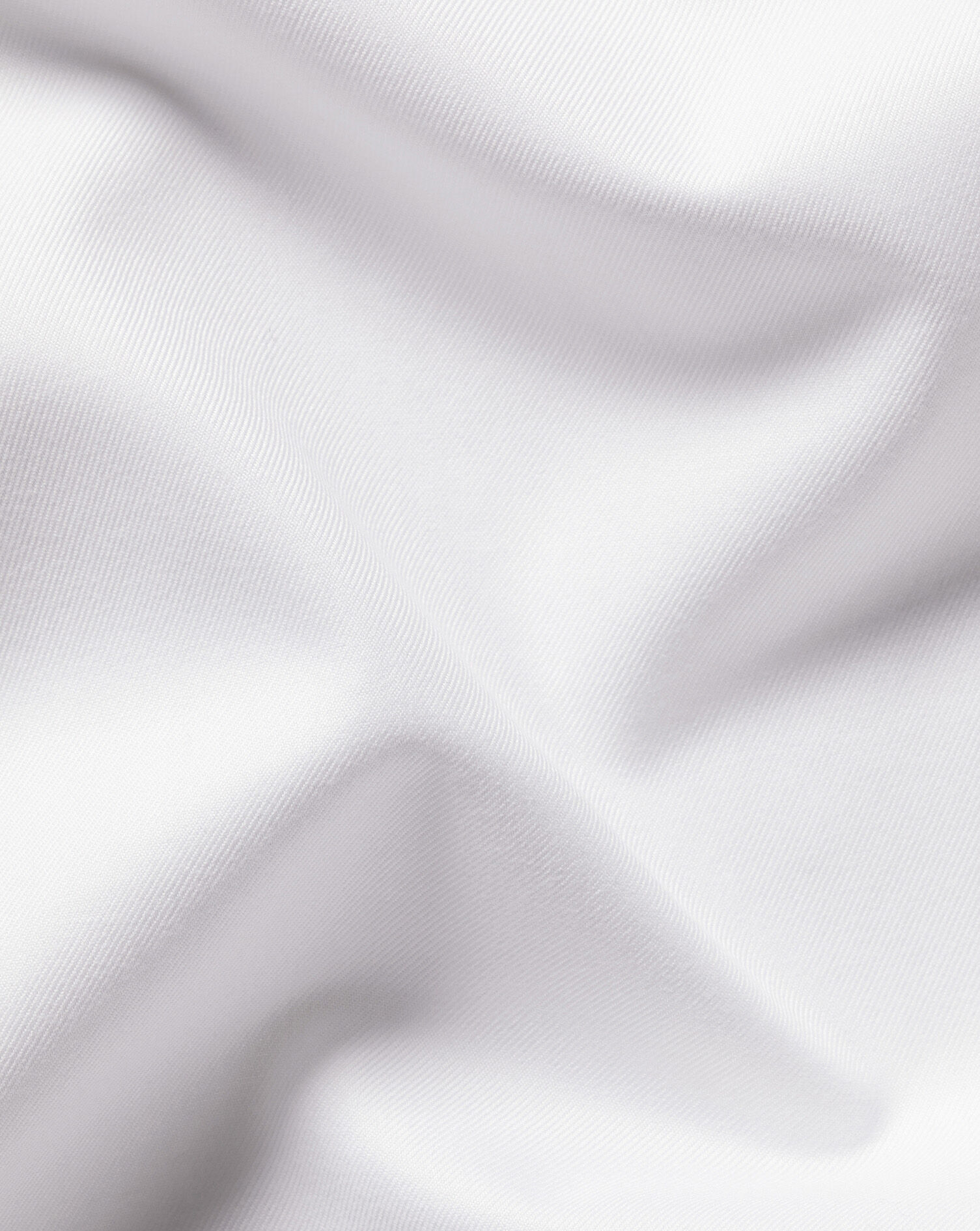Spread Collar Non-Iron Twill Shirt - White