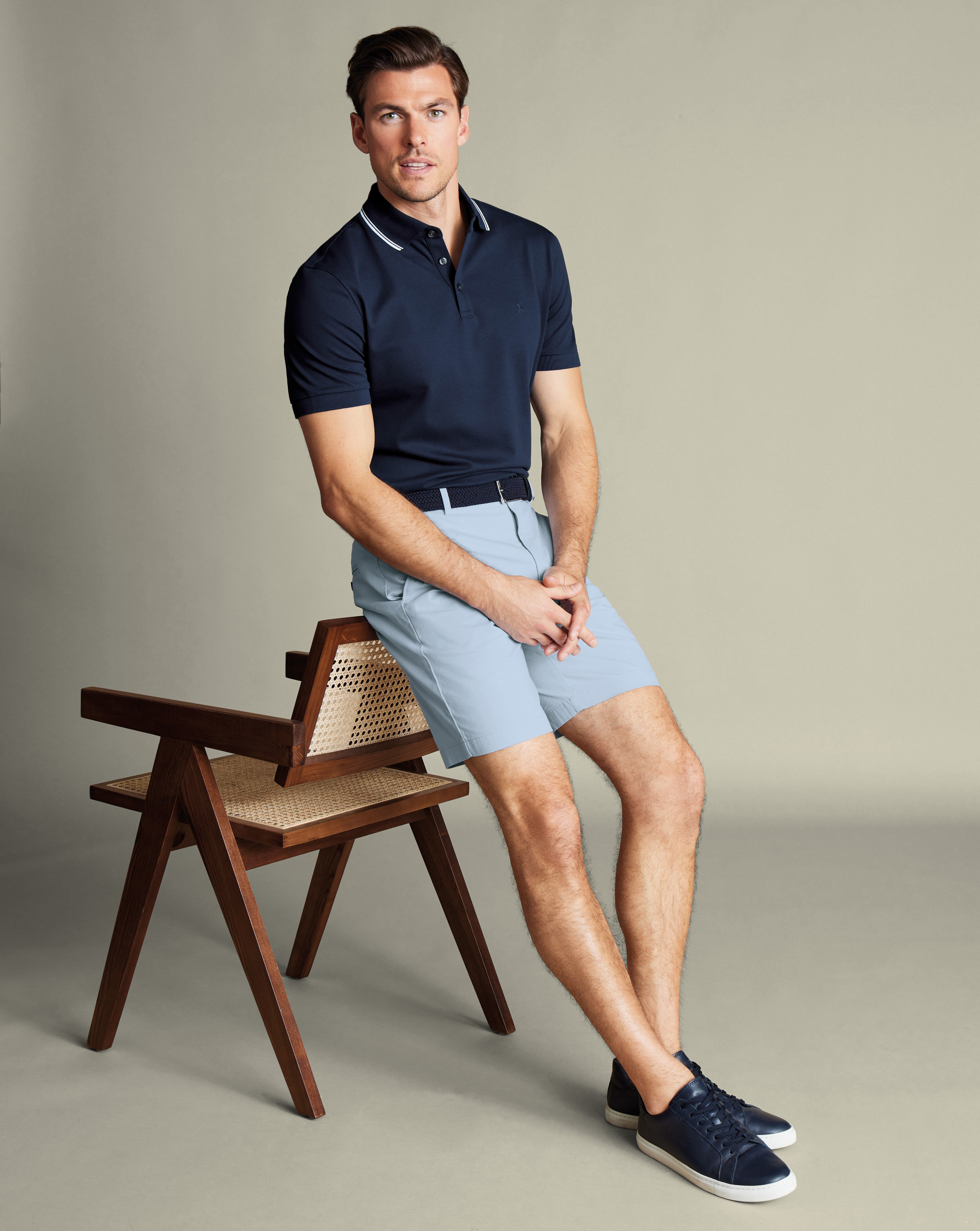 Cotton Shorts - Sky Blue