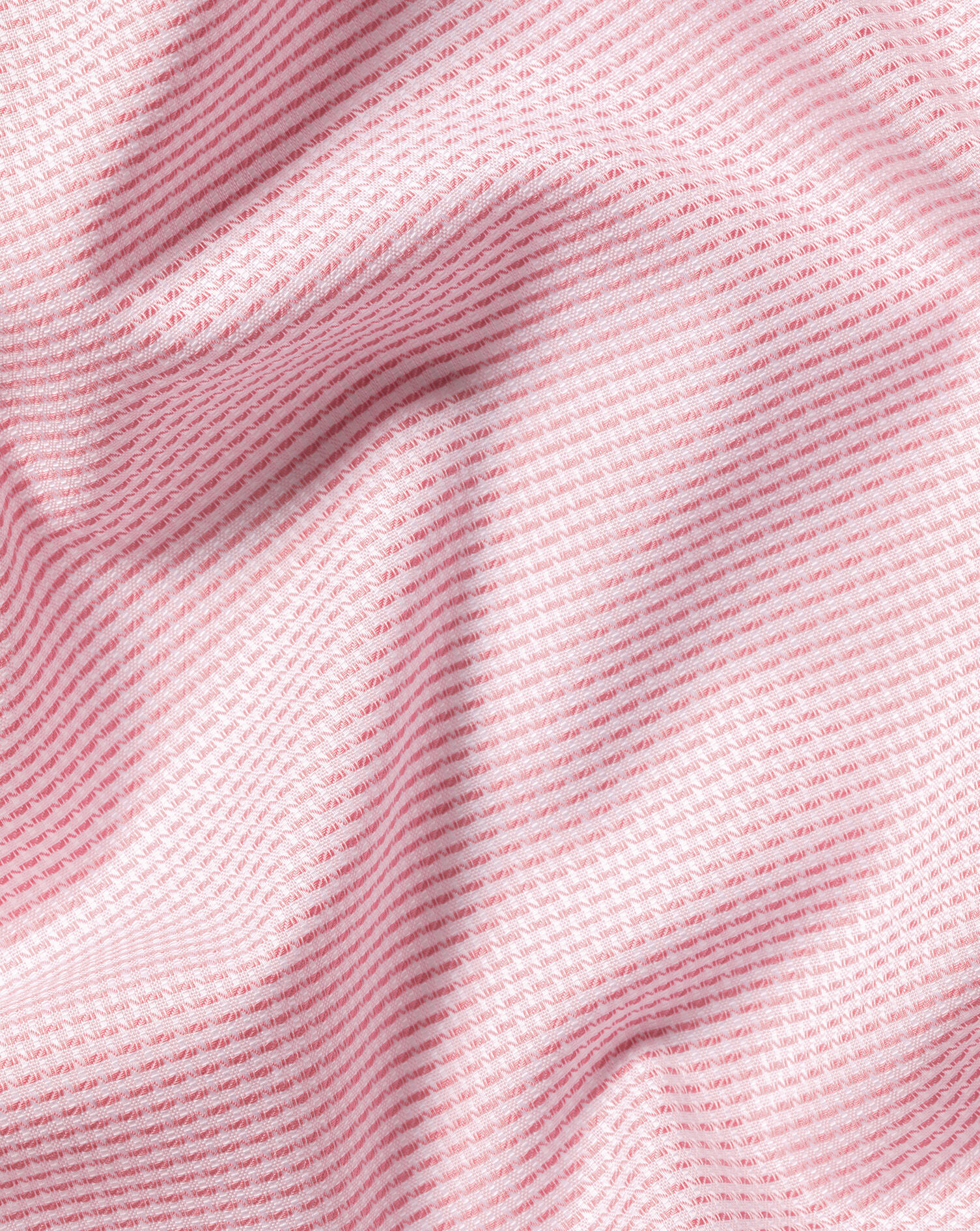 Non-Iron Stretch Texture Line Shirt - Pink