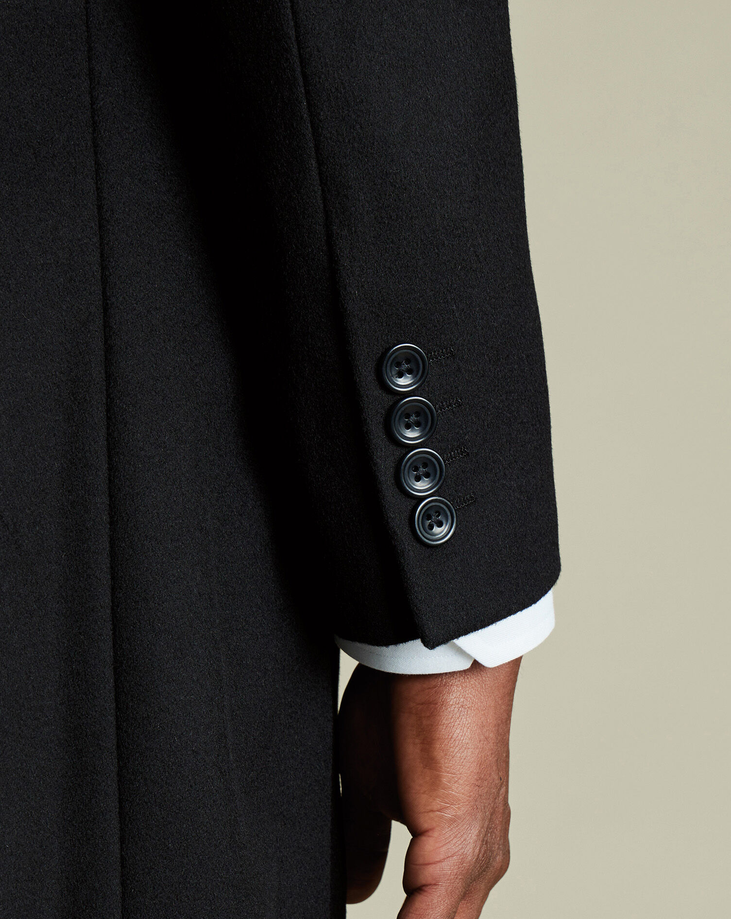 Wool Overcoat - Black