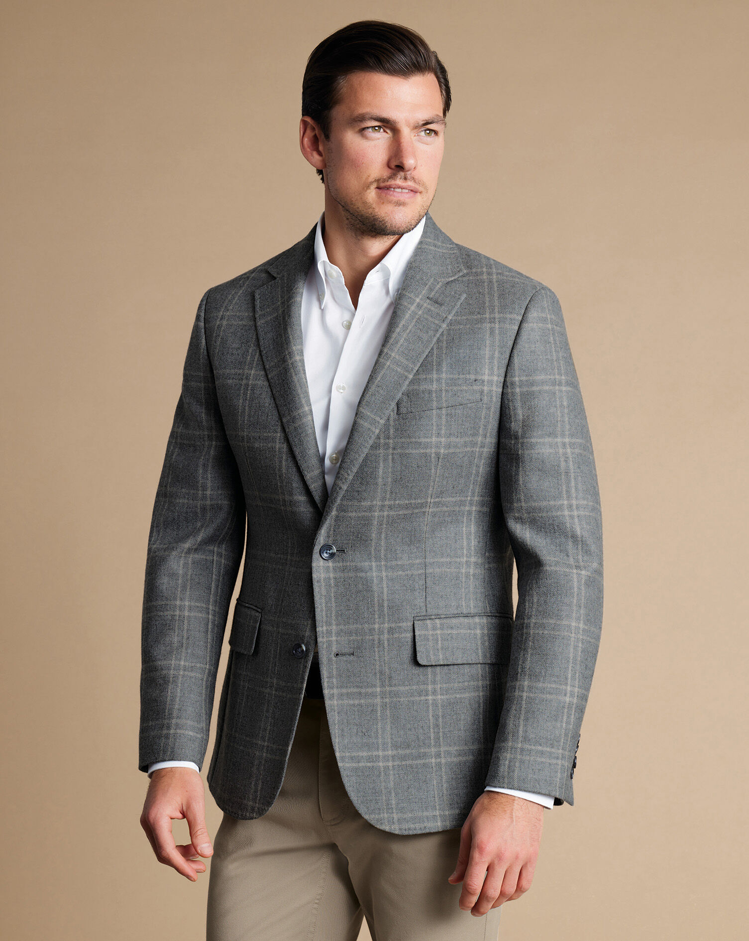 Wool Texture Jacket - Gray