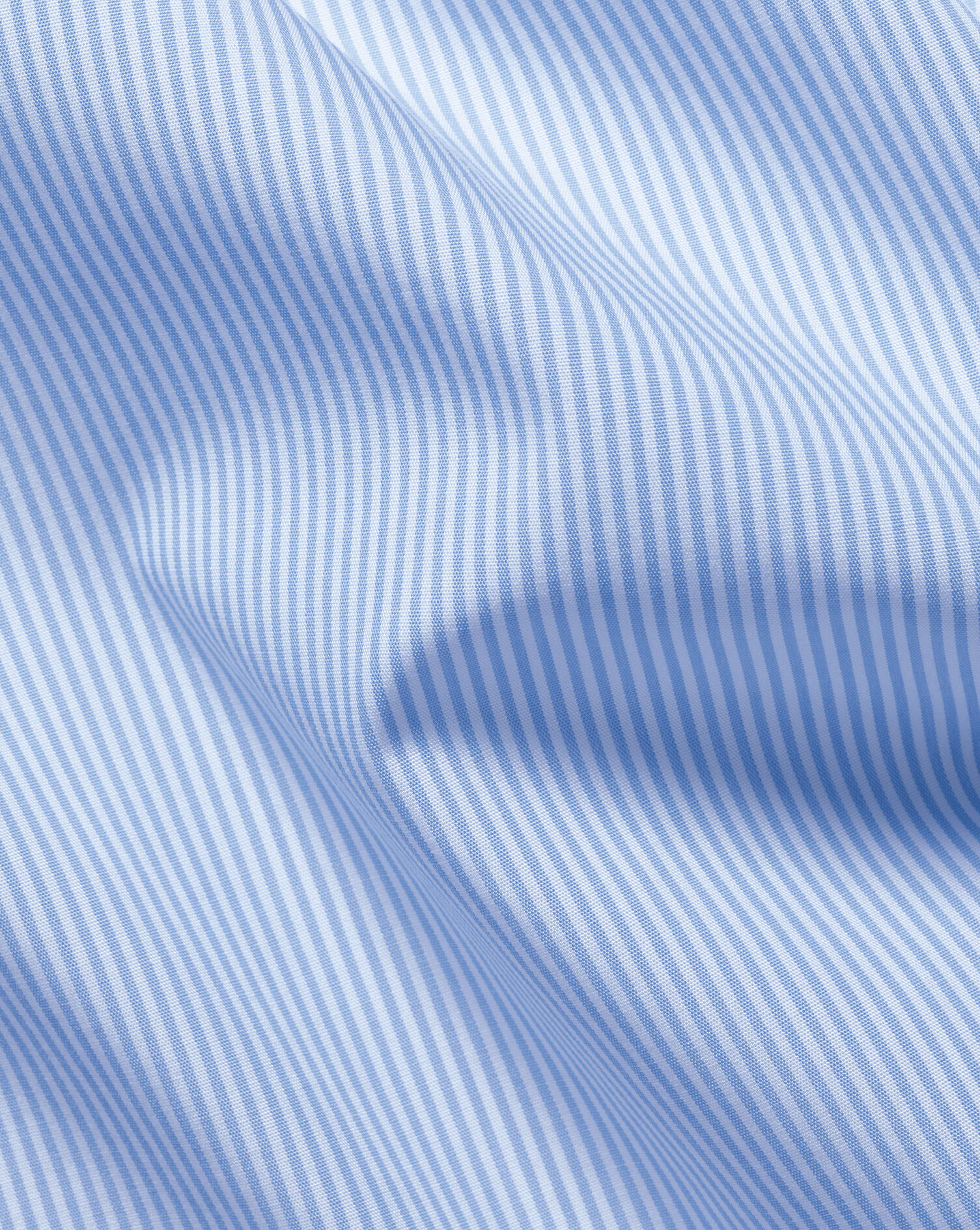 Non-Iron Poplin Bengal Stripe Shirt - Cornflower Blue