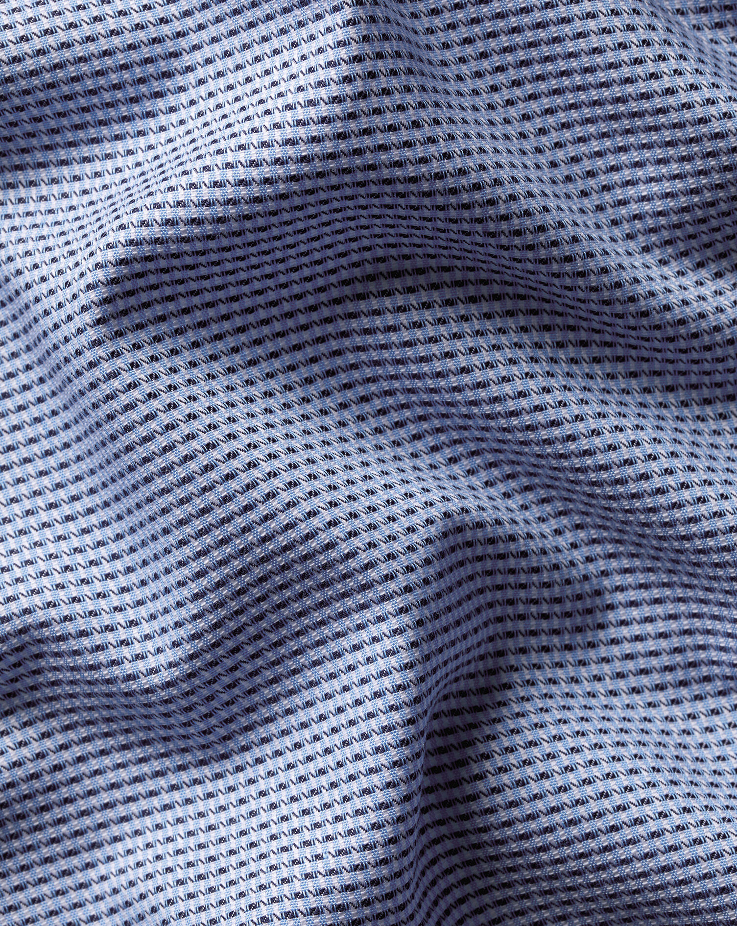 Non-Iron Stretch Texture Shirt - Royal Blue