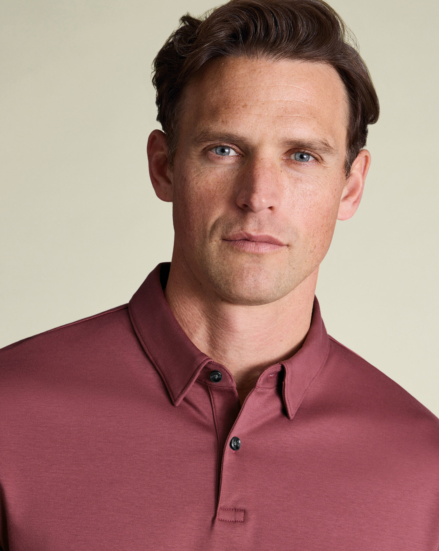 Jersey Polo - Dark Pink