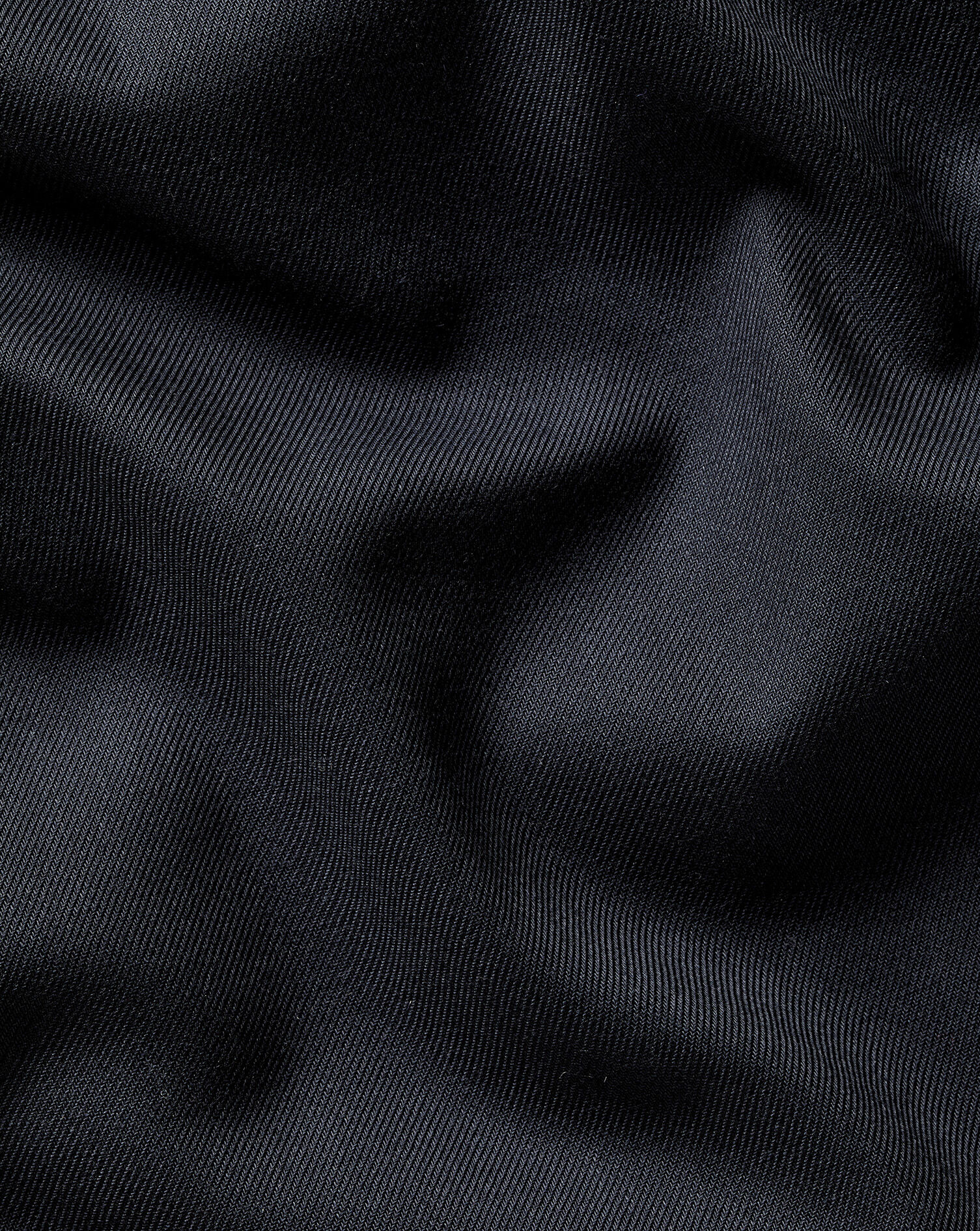 Non-Iron Stretch Printed Trim Shirt - Charcoal