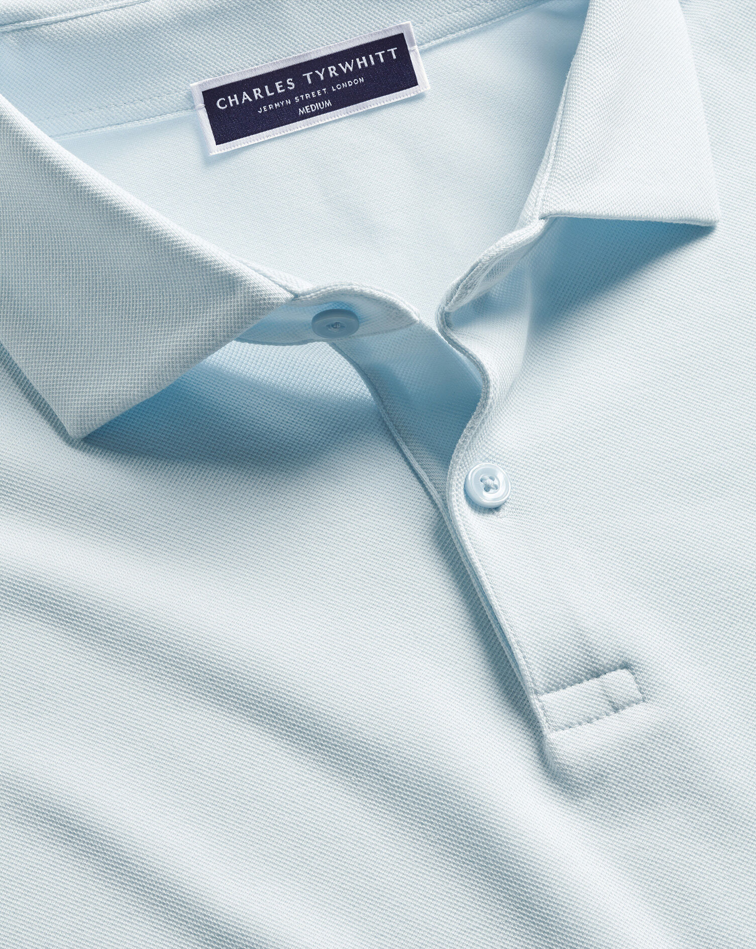 Smart Pique Polo - Ice Blue