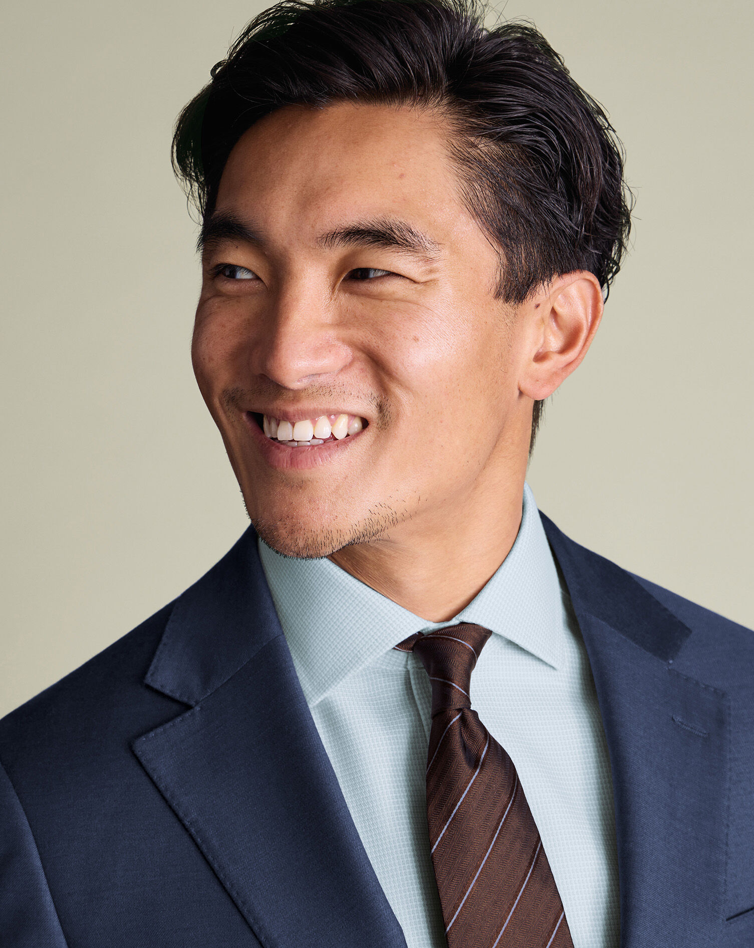 Non-Iron Stretch Burlington Weave Shirt - Aqua Green