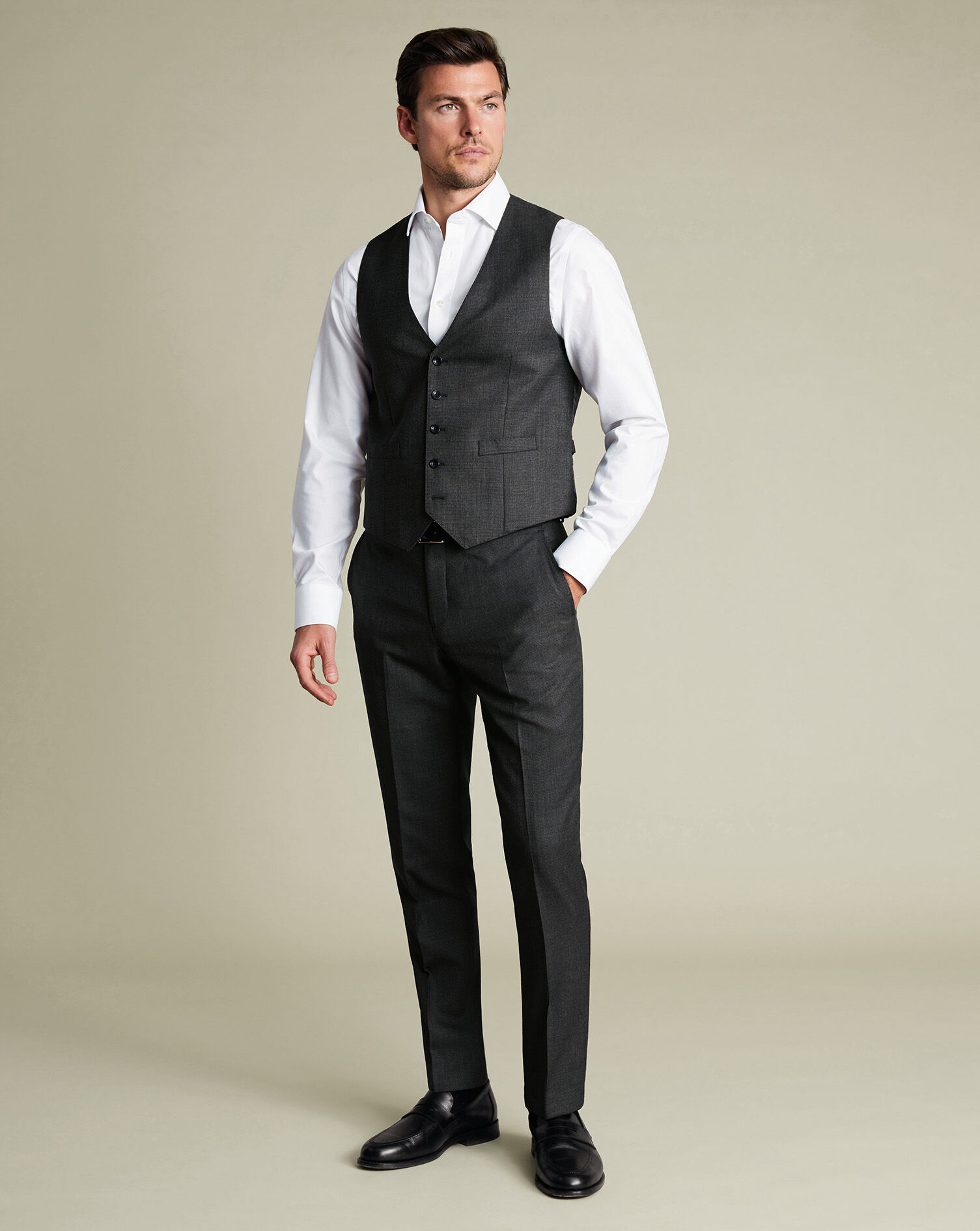 End-on-End Ultimate Performance Suit Vest - Charcoal Gray