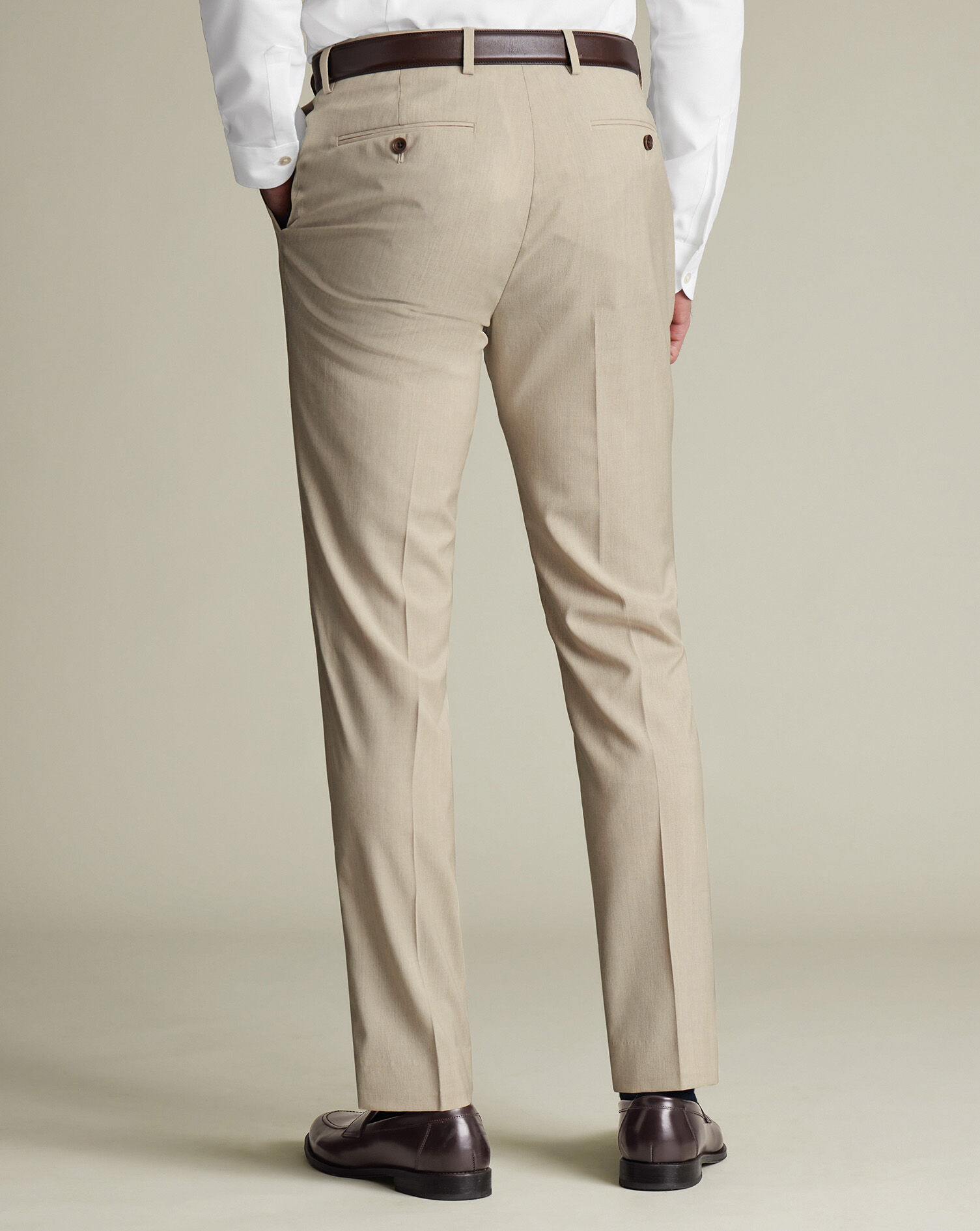Italian Suit Pants - Stone