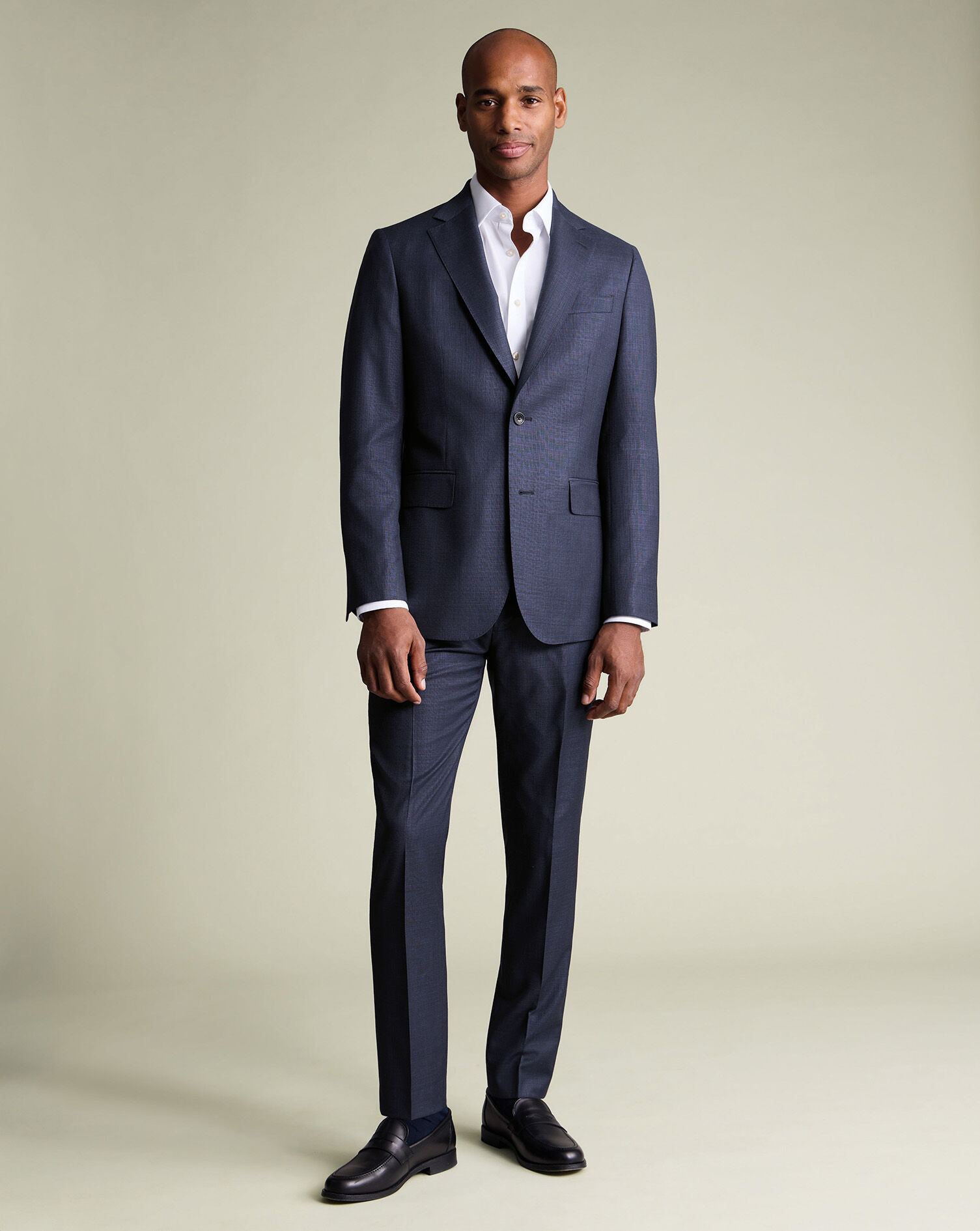 Luxury Italian Suit - Ink blue