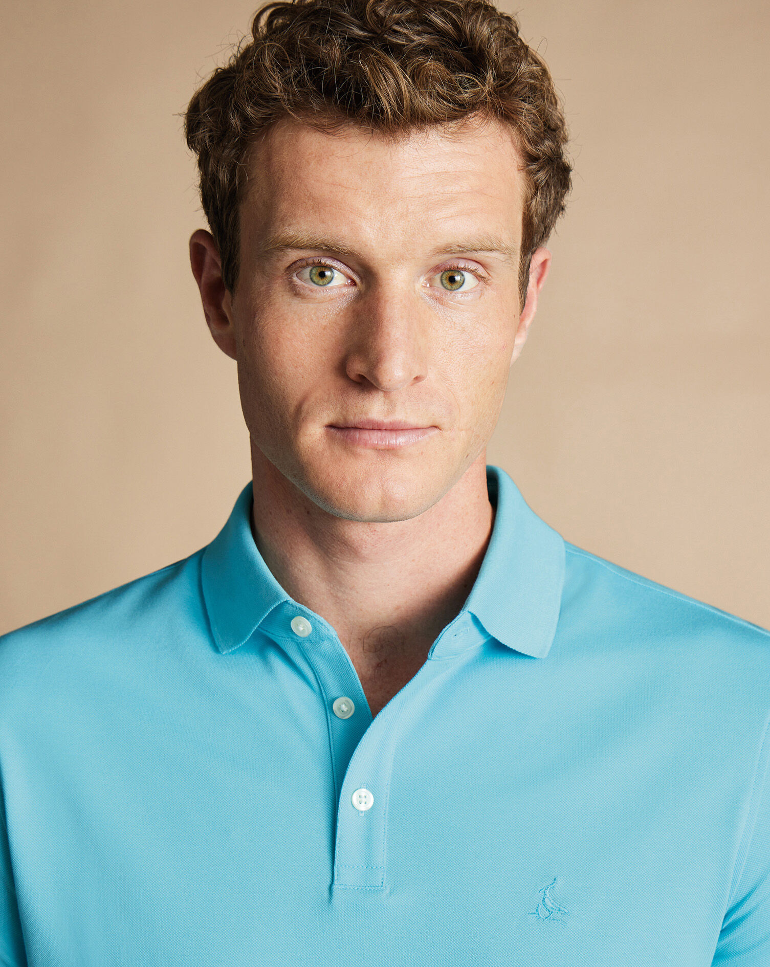 Pique Polo - Aqua