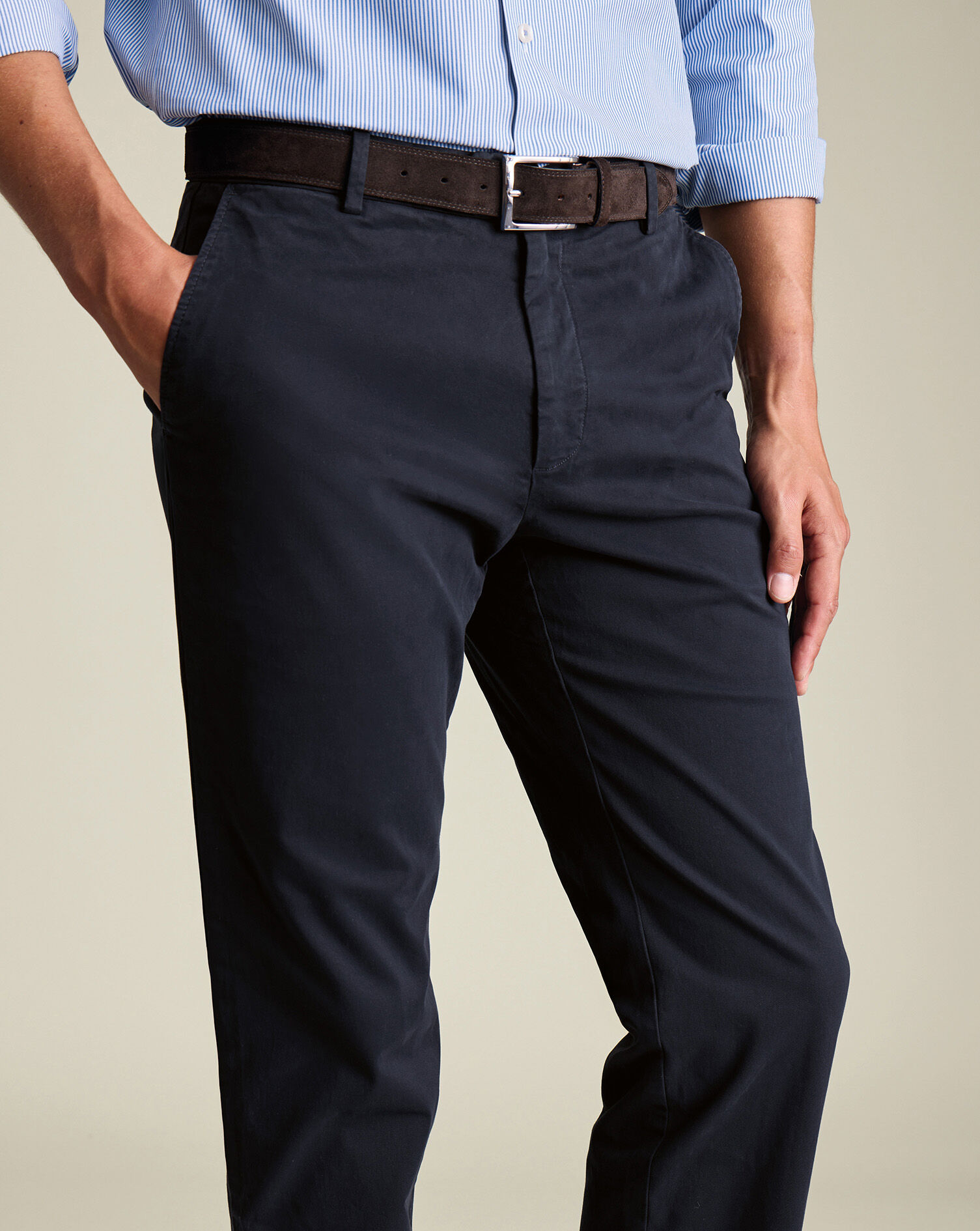 Washed Chinos - Navy
