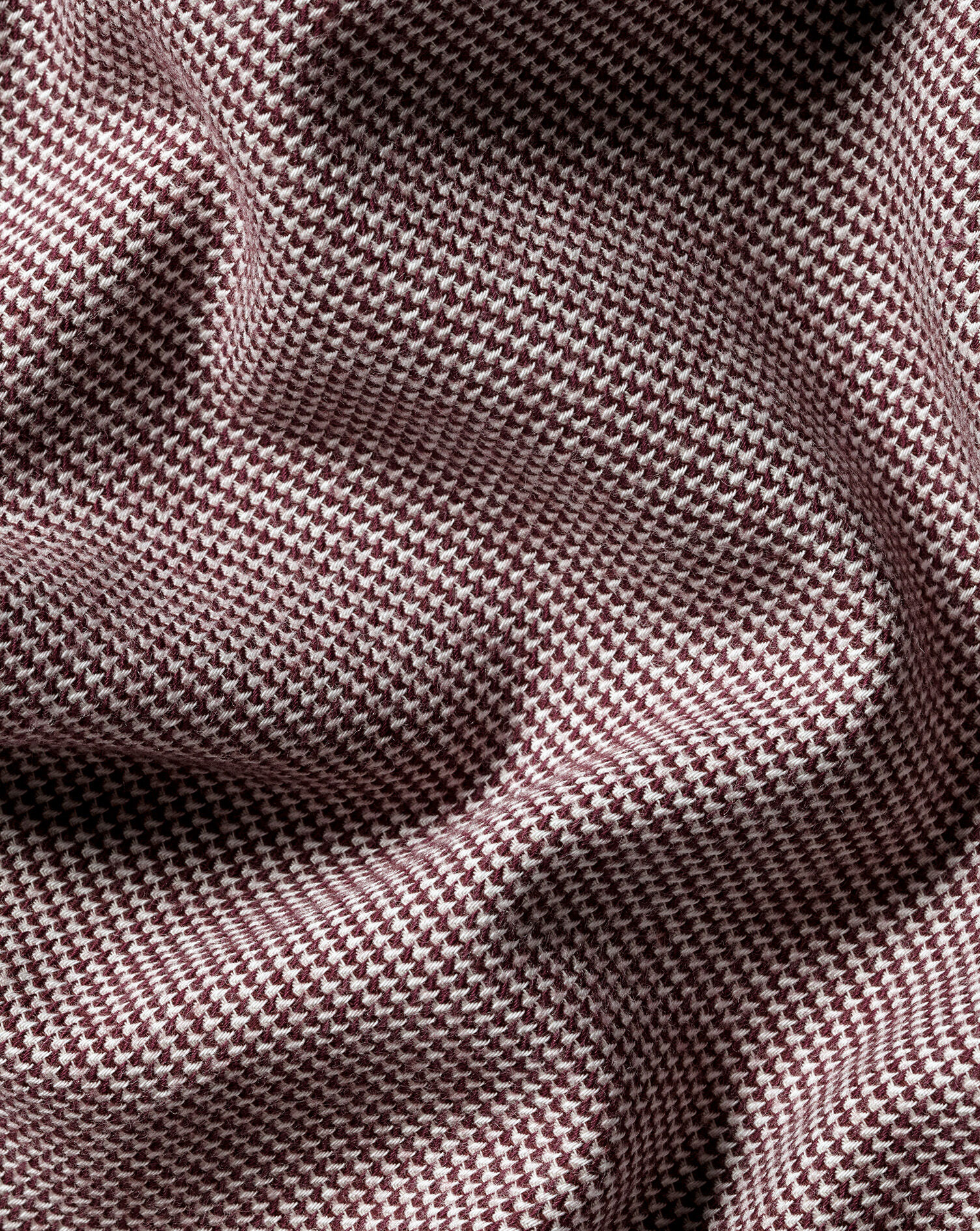 Dobby Flannel Shirt - Burgundy