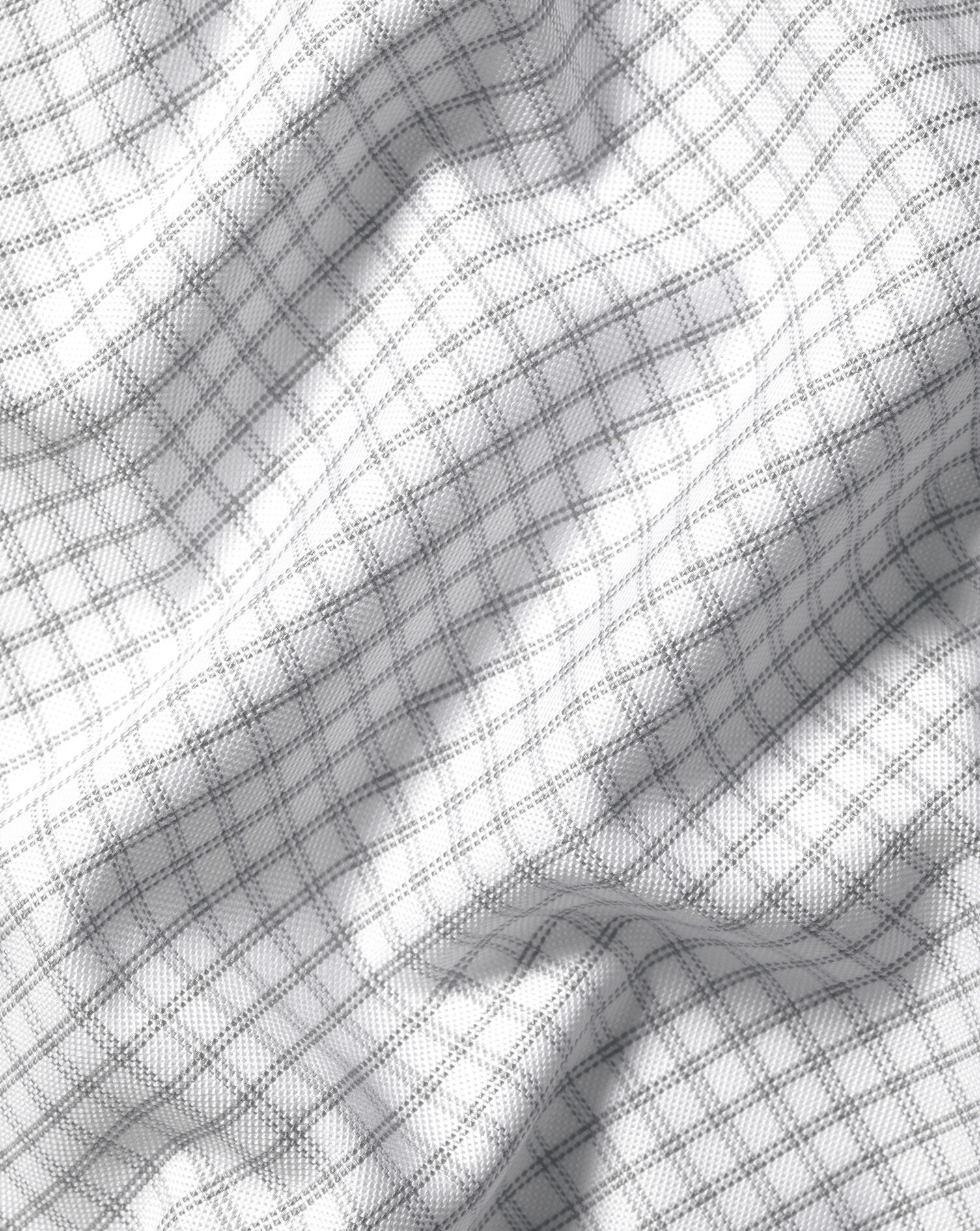 Non-Iron Stretch Oxford Shirt - Silver Gray