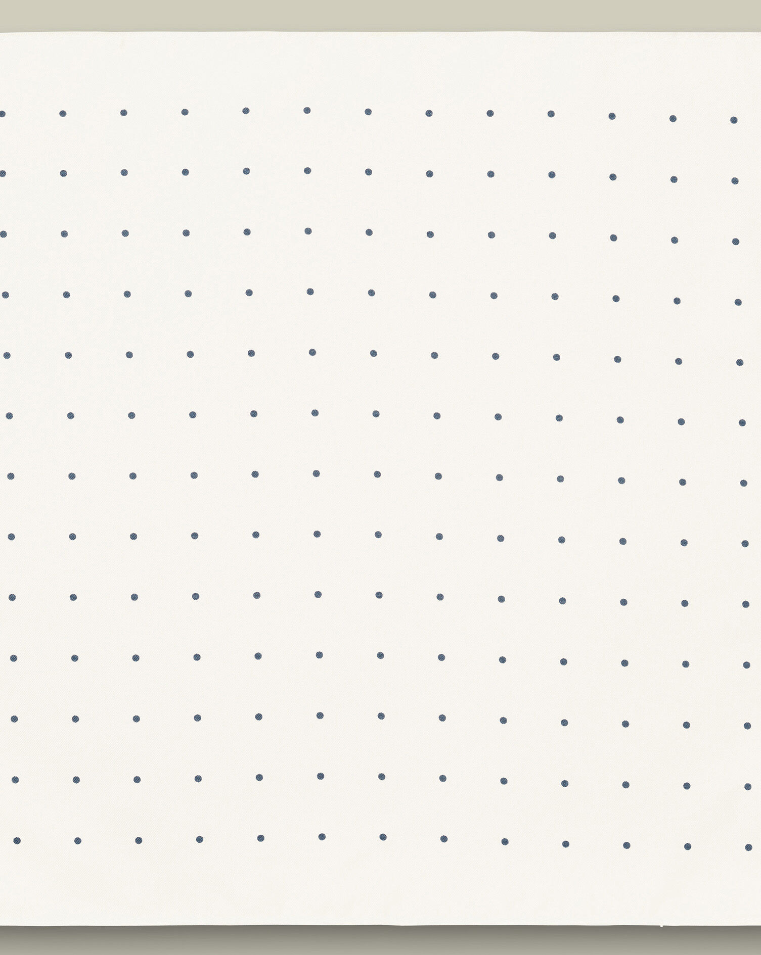 Silk Spot Pocket Square - Ivory & Navy