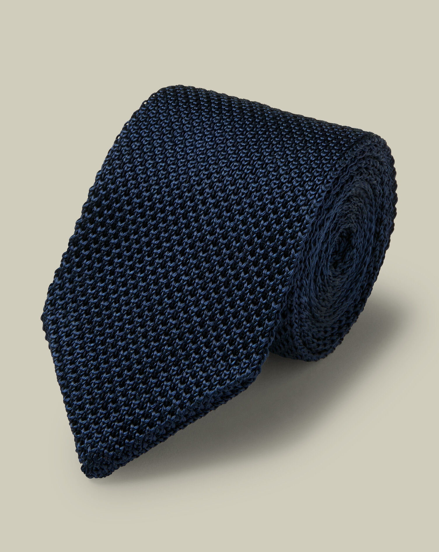 Slim Silk Knitted Tie - Royal Blue