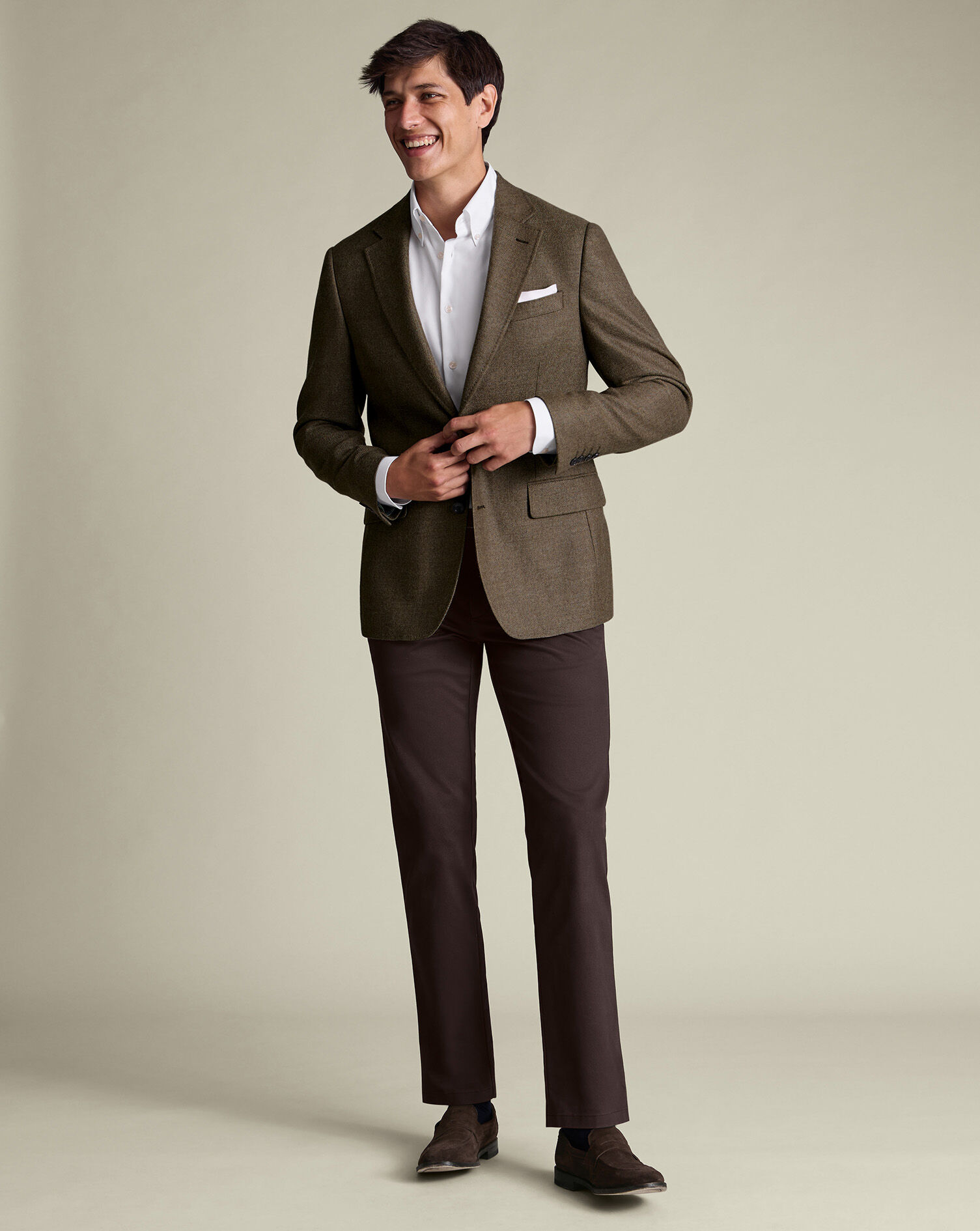 Wool Texture Jacket - Taupe