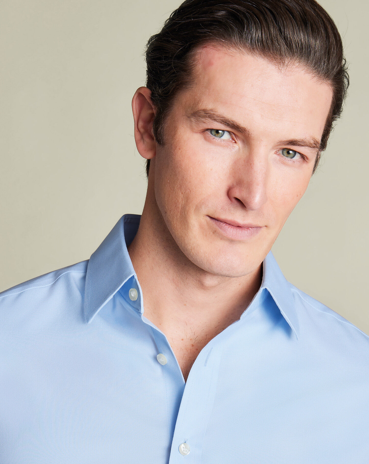 Non-Iron Twill Shirt - Sky Blue