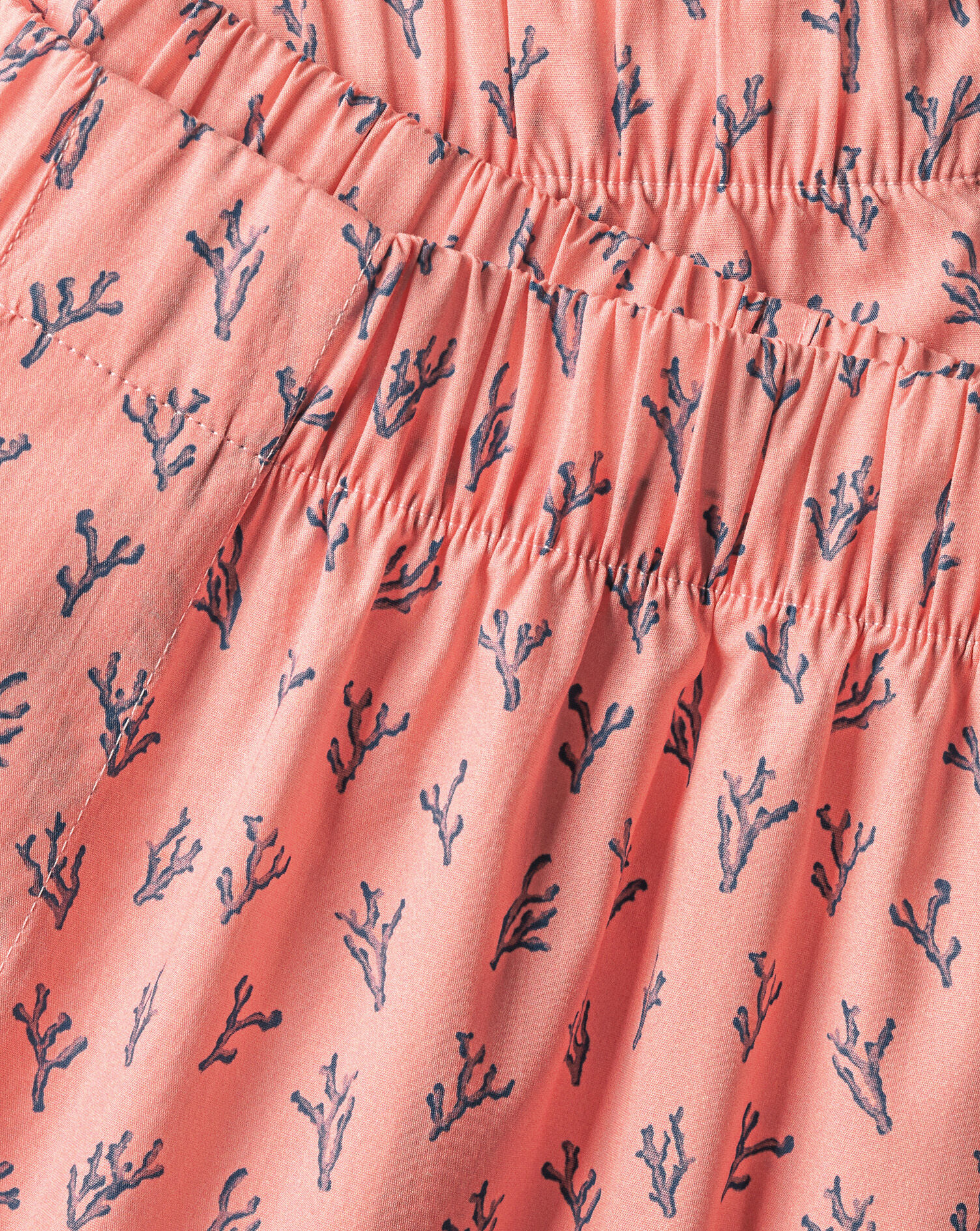 Coral Print Woven Boxers - Light Pink