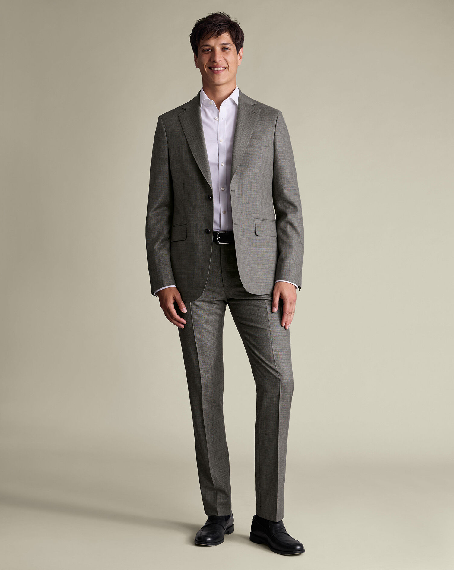 Luxury Italian Suit Pants - Gray