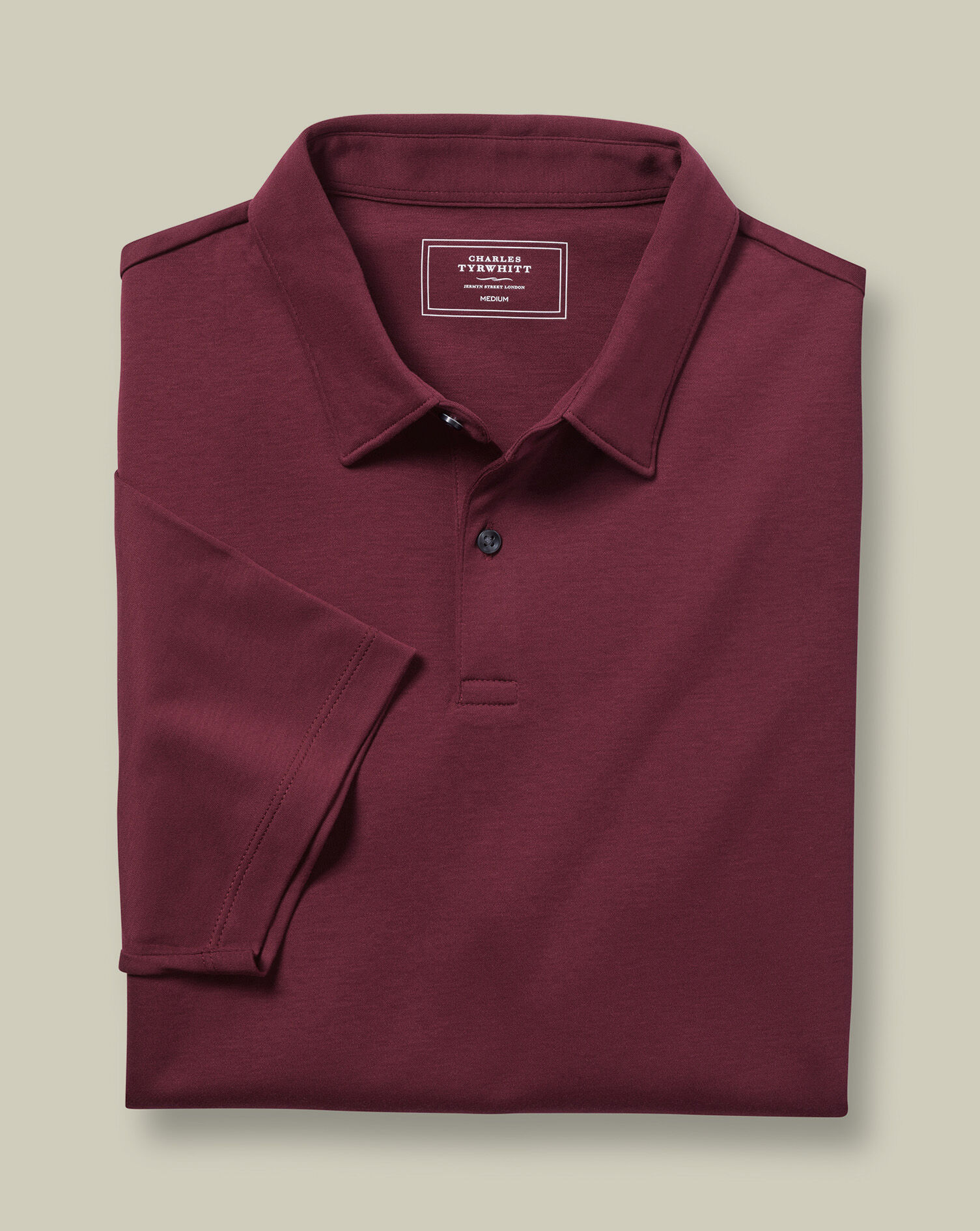 Smart Jersey Polo - Wine