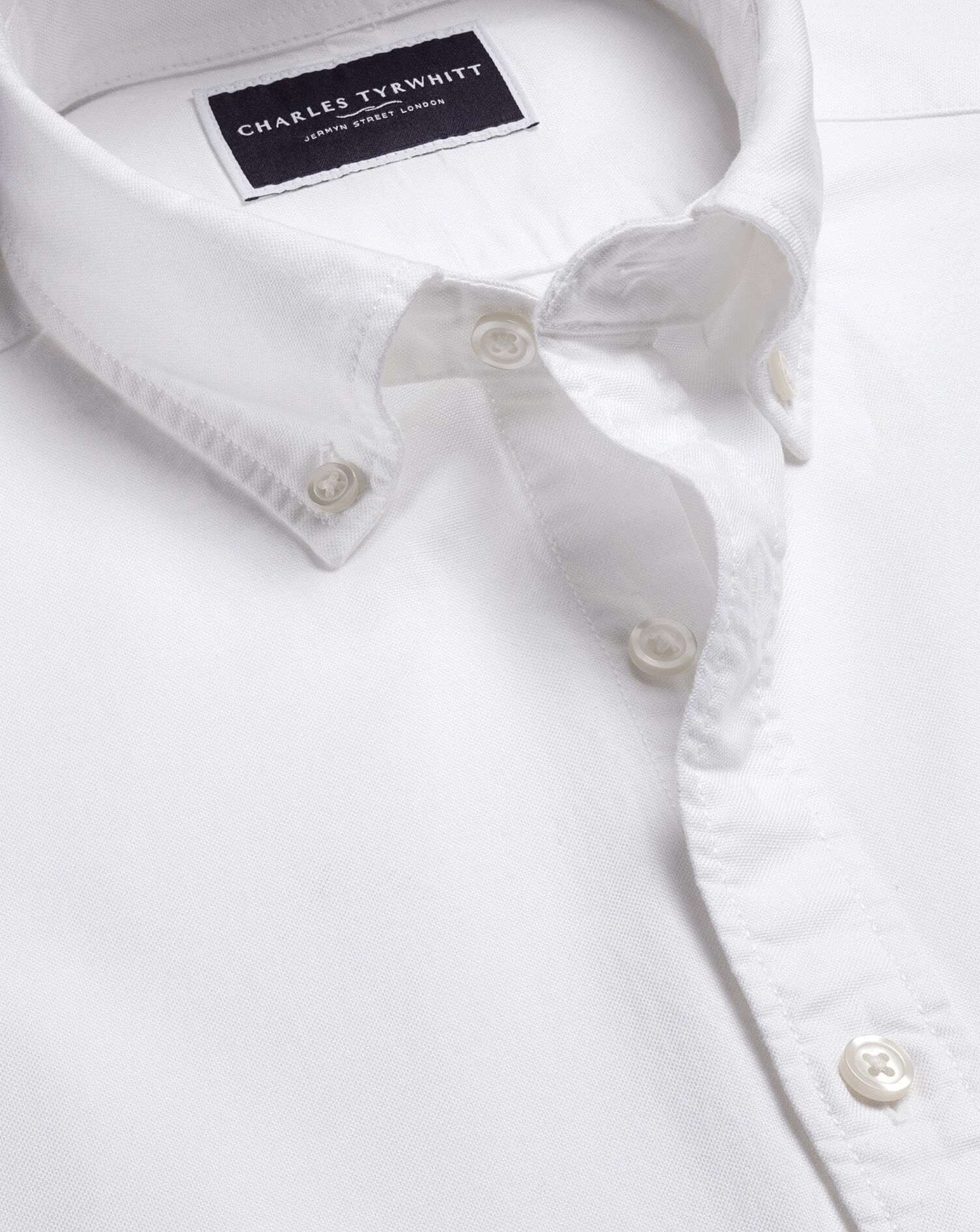 Washed Oxford Short Sleeve Shirt - White