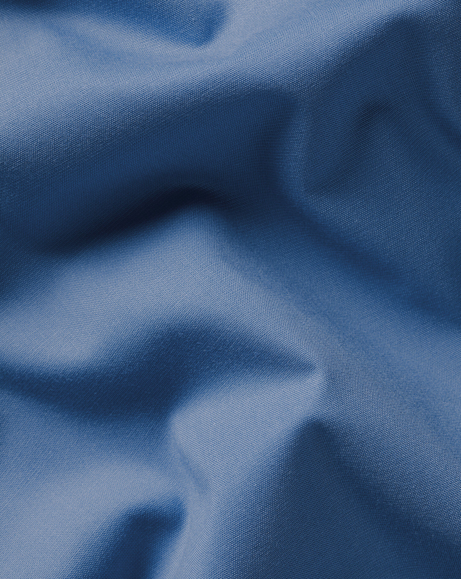 Non-Iron Stretch Poplin Shirt - Ocean Blue