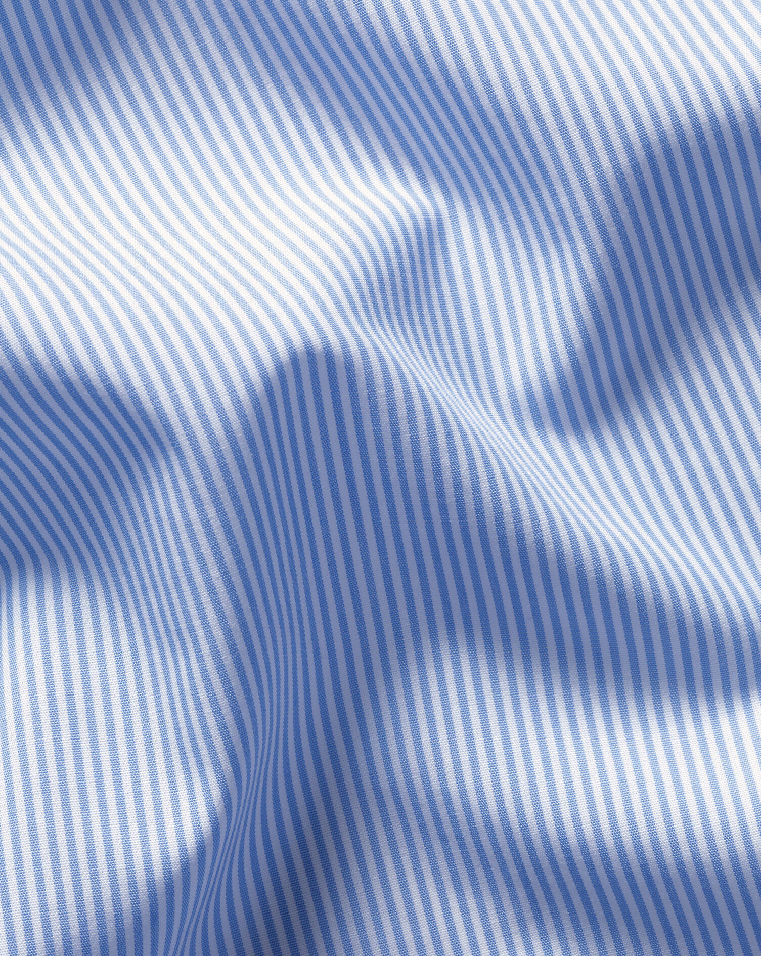 Spread Collar Non-Iron Poplin Stripe Winchester Shirt - Sky Blue