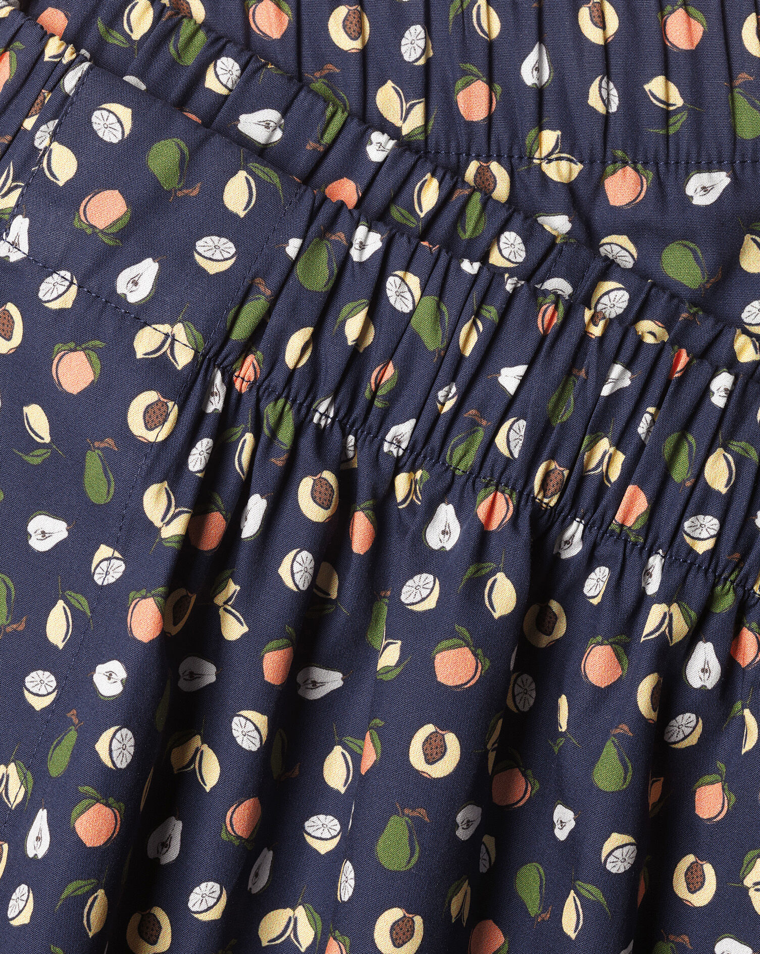 Fruit Pattern Woven Boxers - Royal Blue