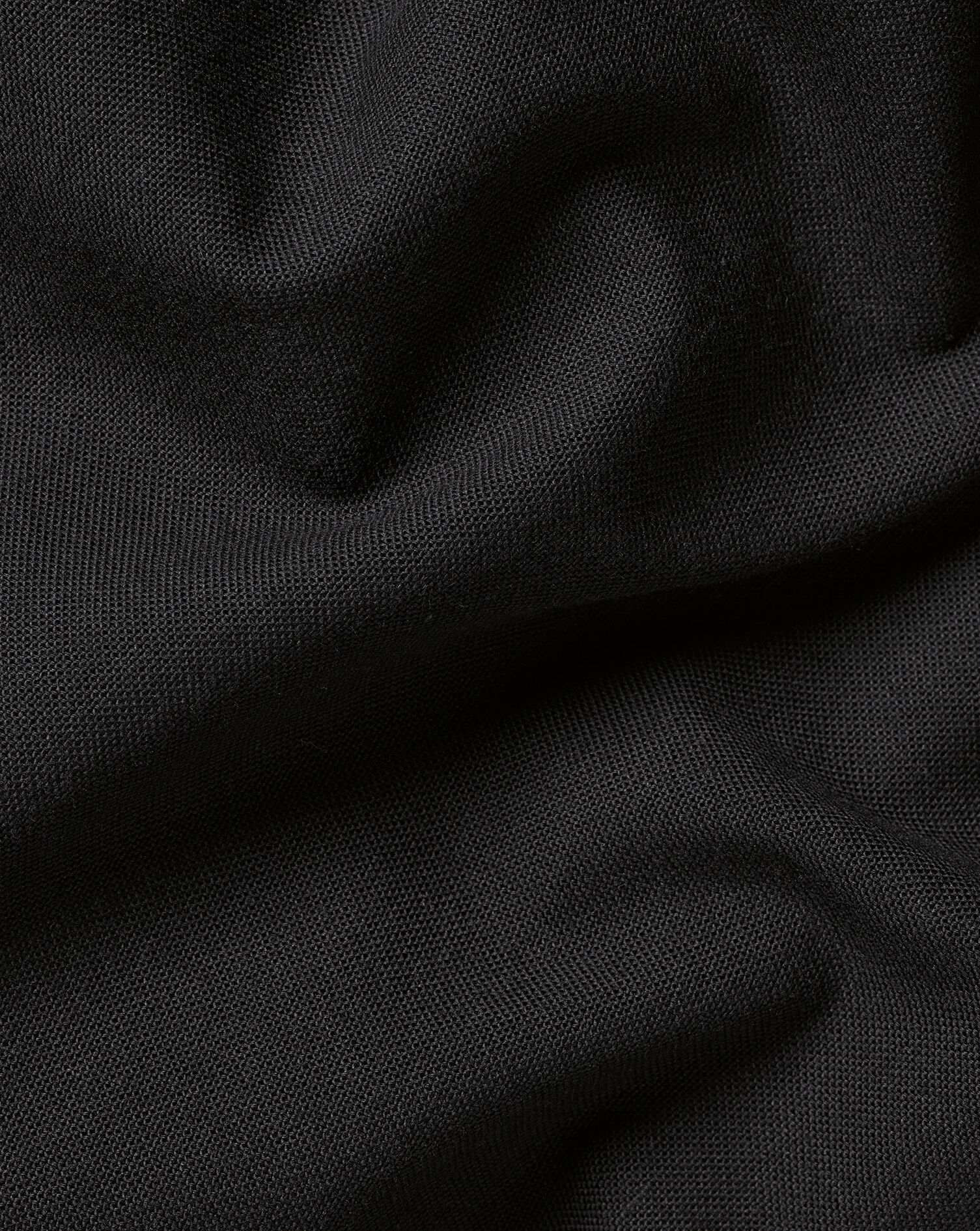 Stretch Washed Oxford Shirt - Black