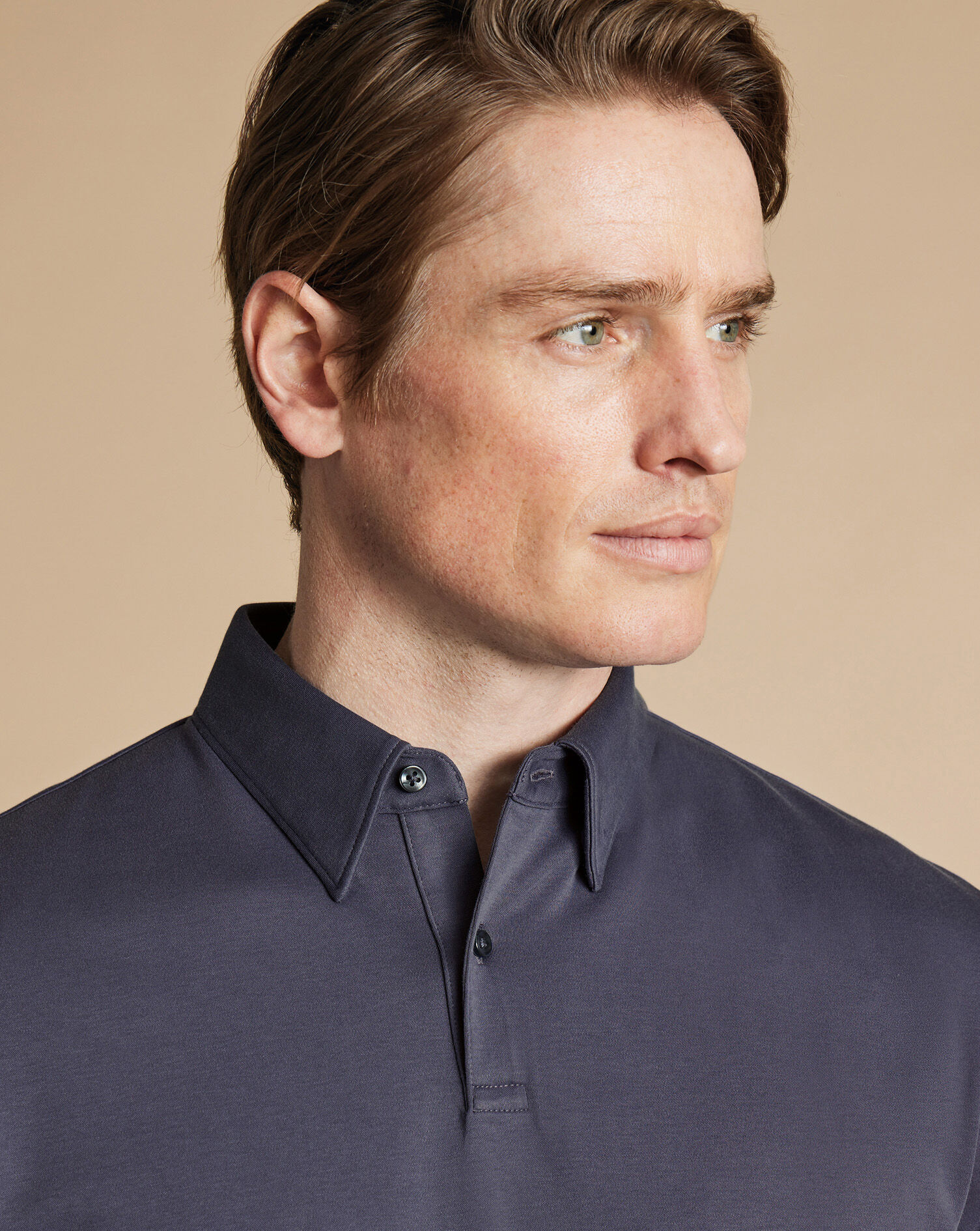 Dark Mauve Smart Jersey Polo