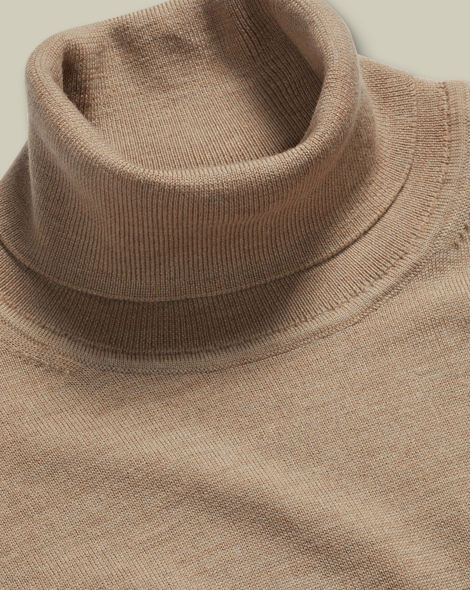 Merino Turtleneck Sweater - Oatmeal