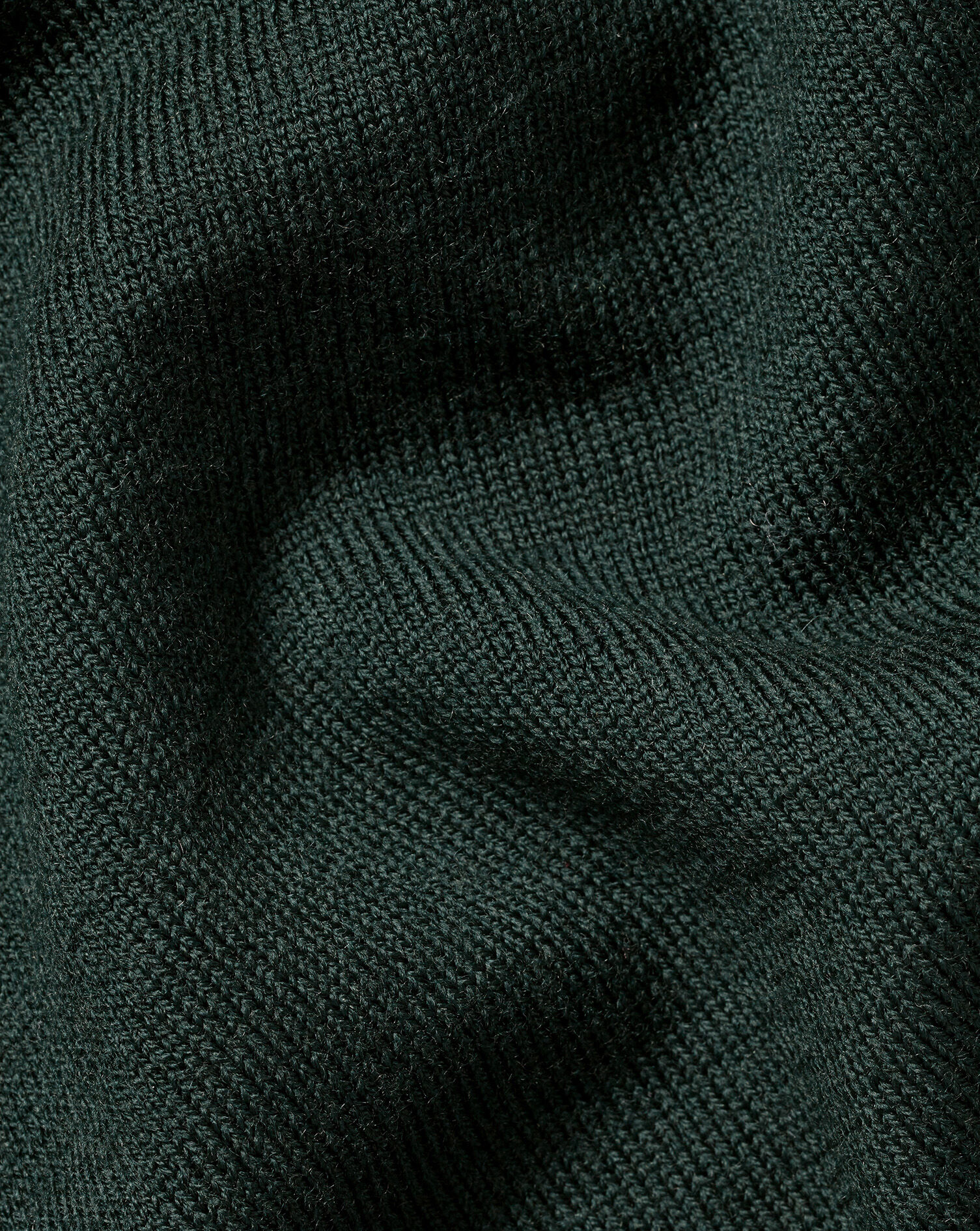 Merino Quarter Zip Sweater - Forest Green