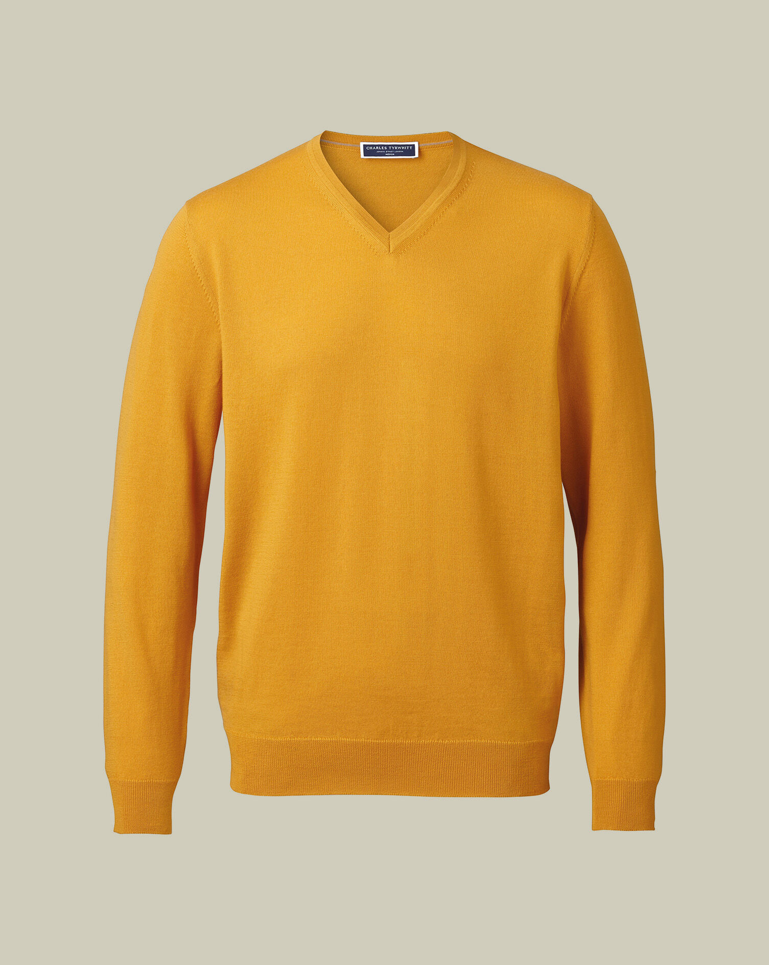 Merino V-Neck Sweater - Yellow