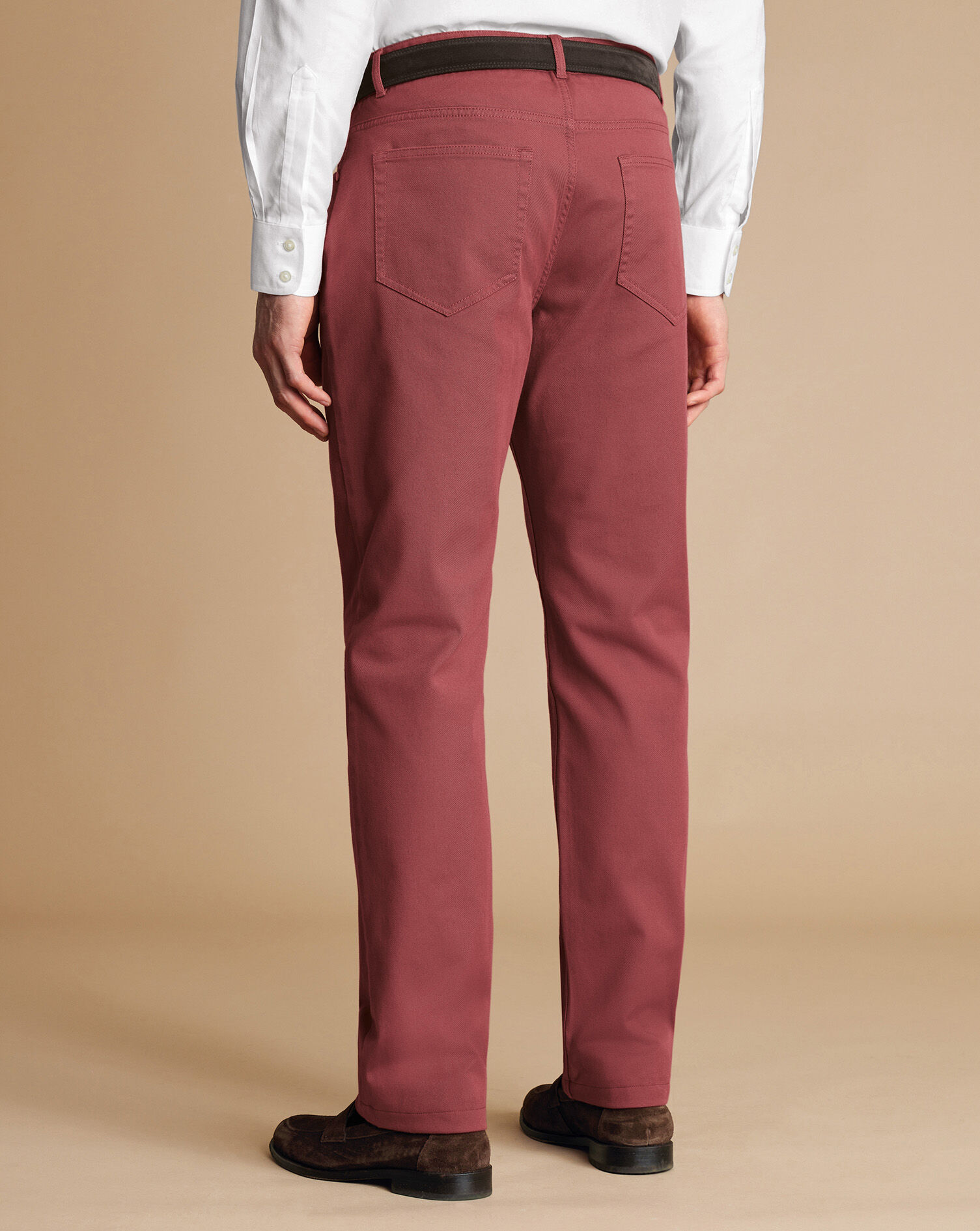 Twill 5 Pocket Jeans - Claret Pink