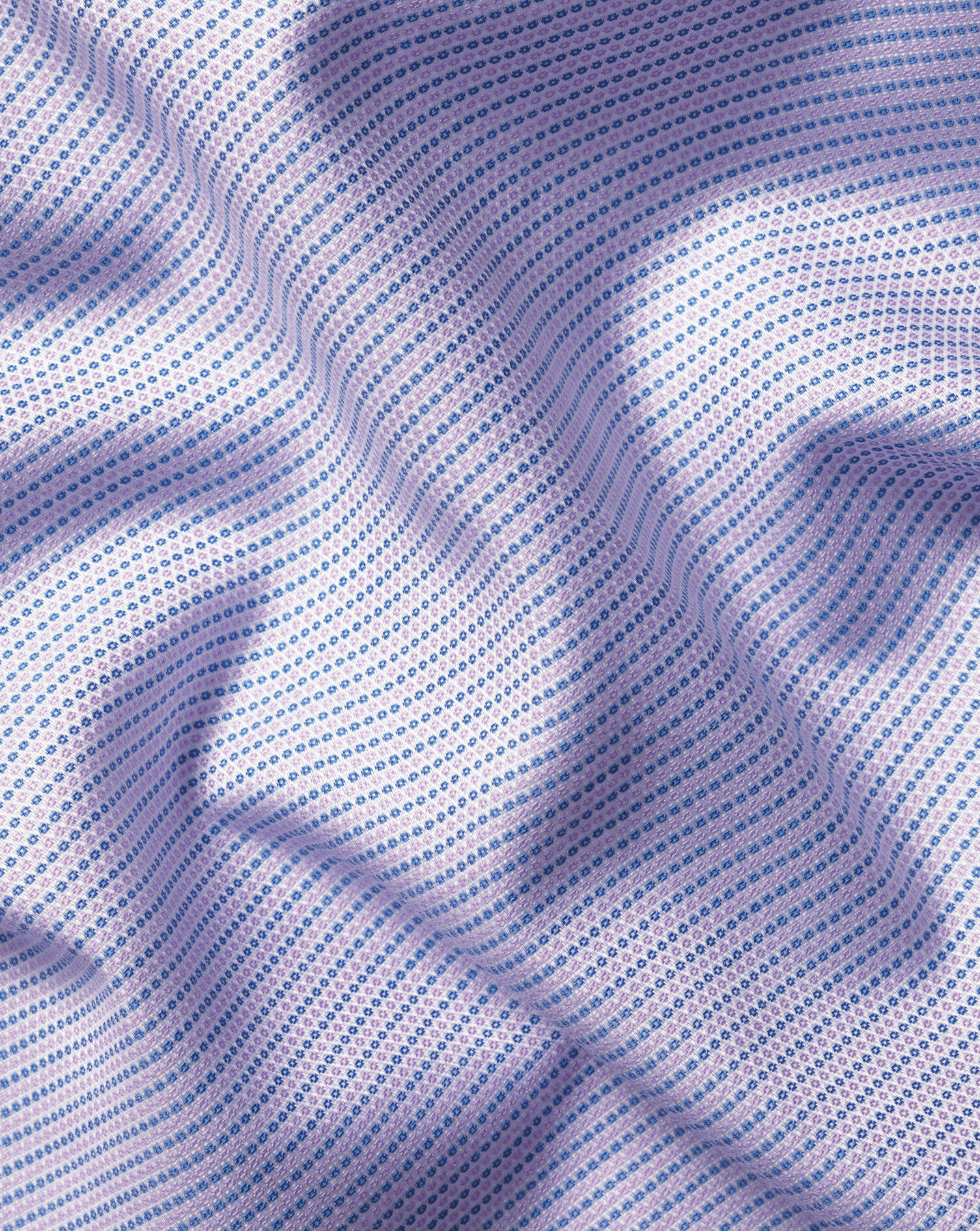 Non-Iron Stretch Texture Circle Shirt - Lilac
