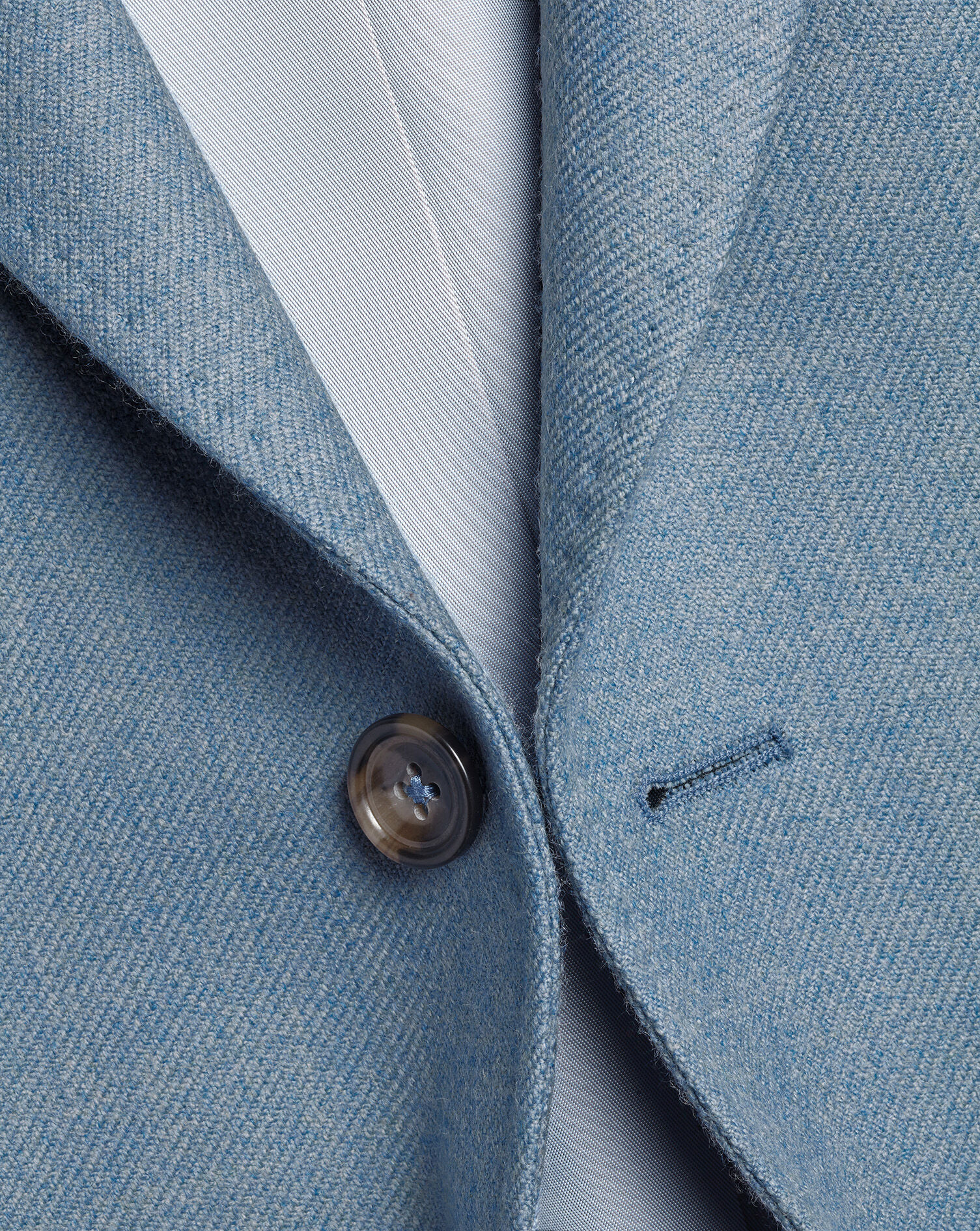 Wool Texture Twill Jacket - Airforce Blue