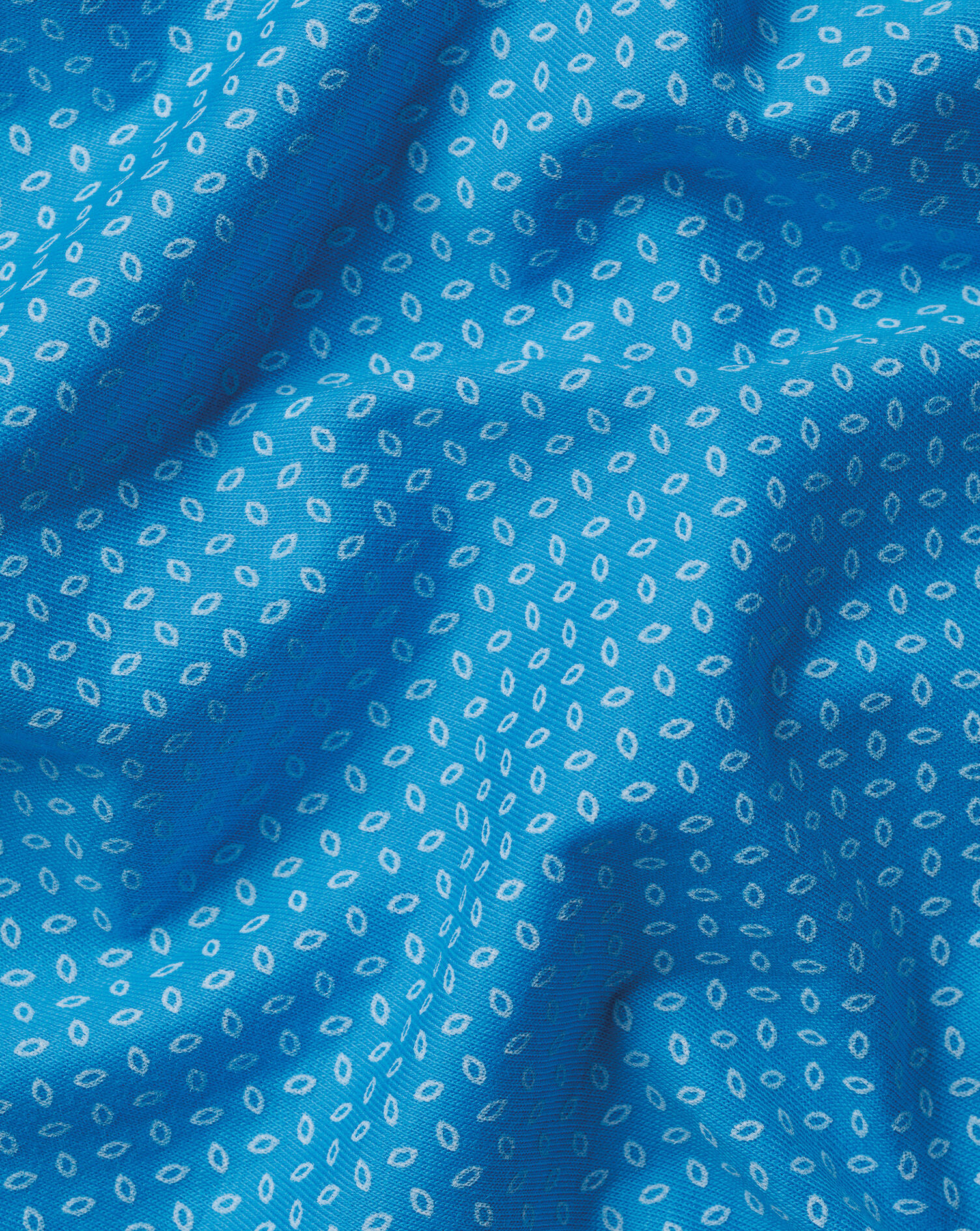 Performance Geo Print Polo - Turquoise