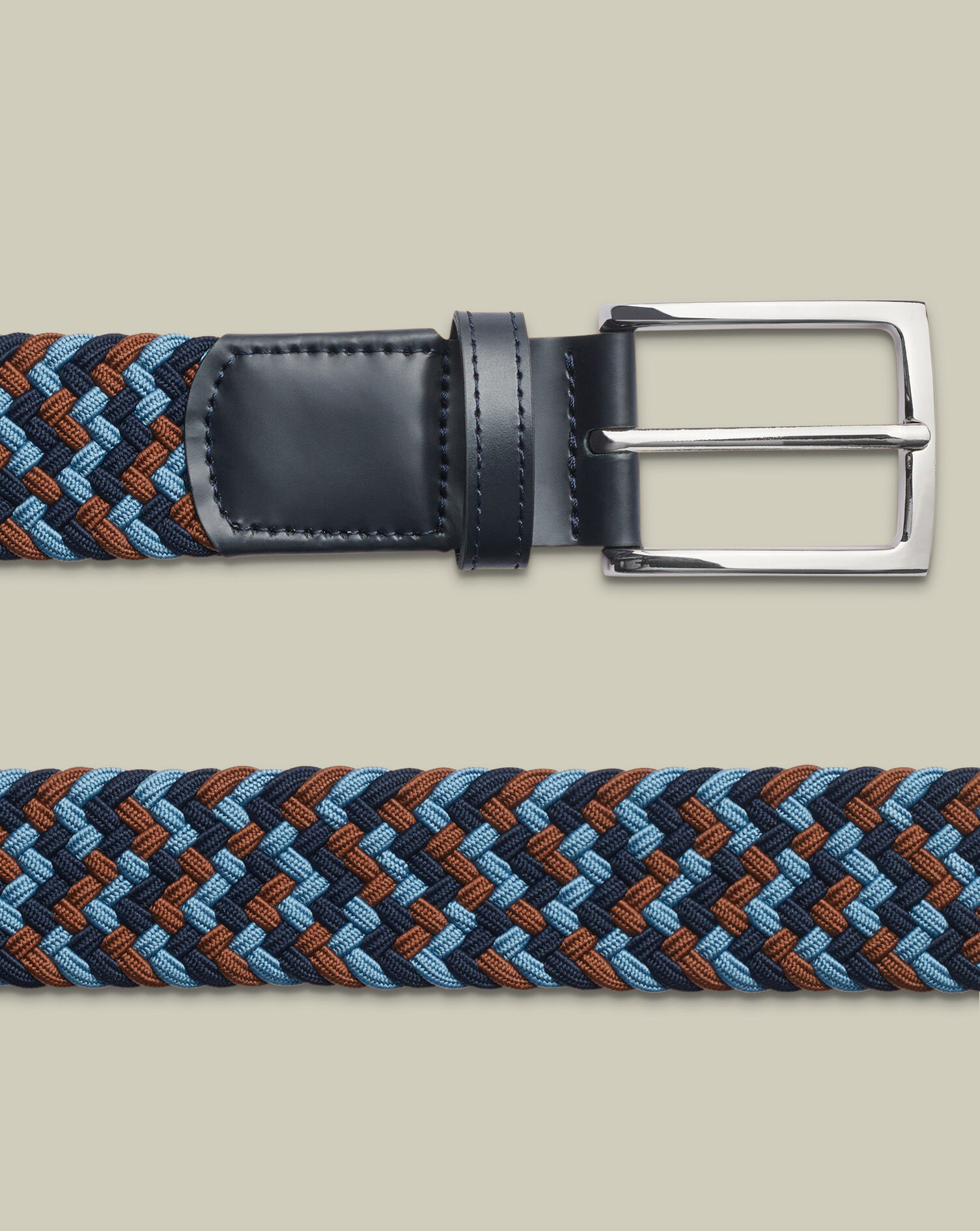 Casual Stretch Belt - Navy Multi