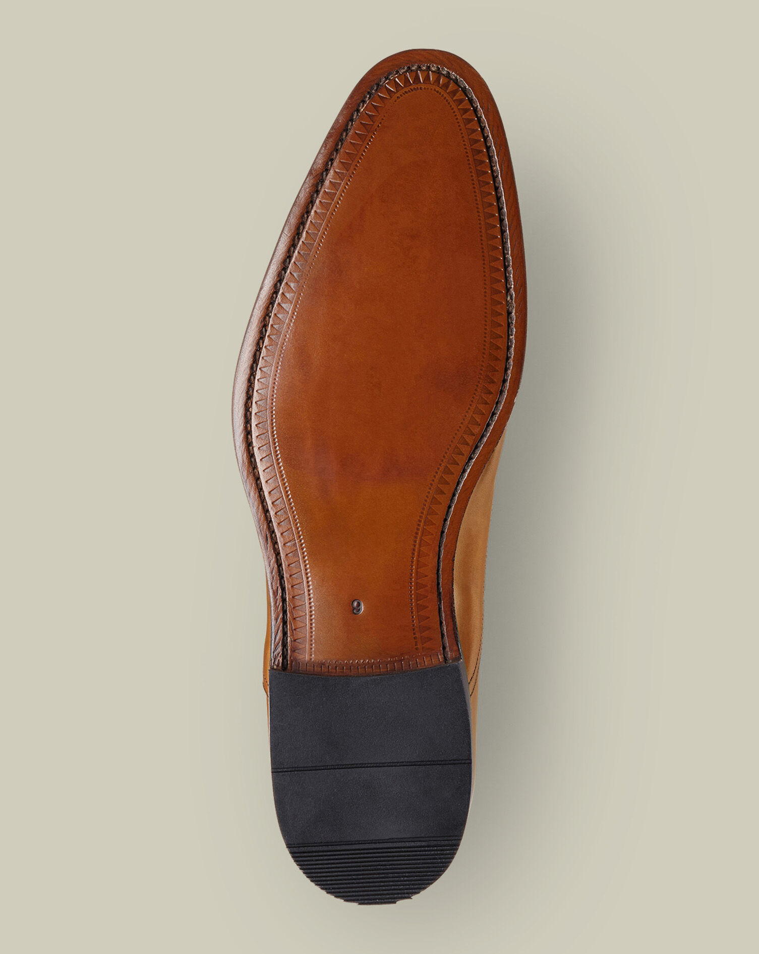 Leather Oxford Shoes - Tan