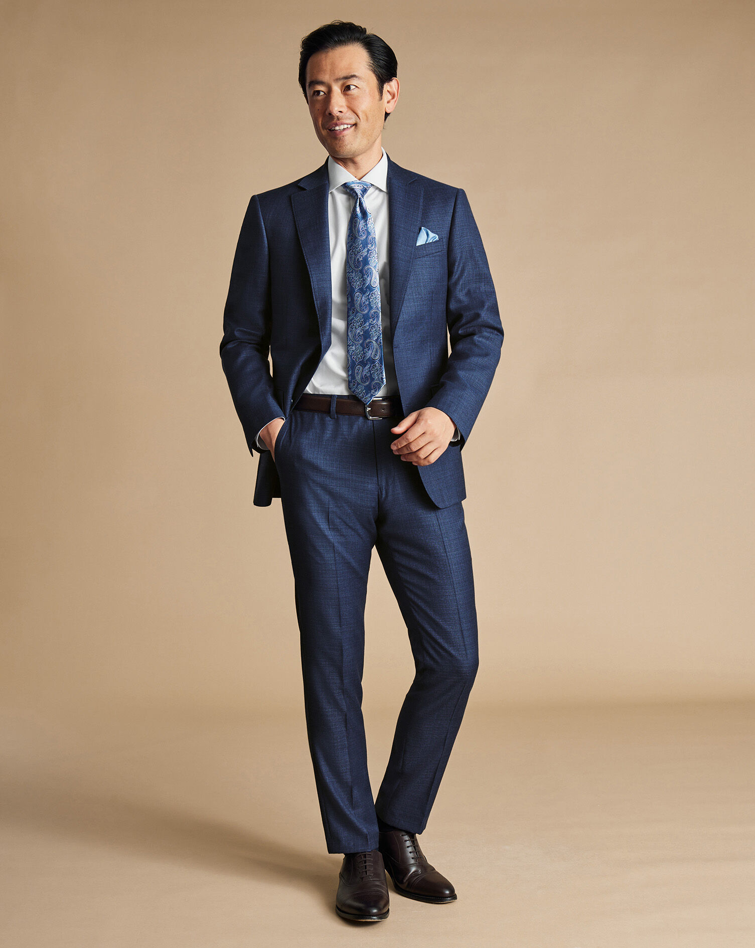 Luxury Italian Suit - Indigo Blue