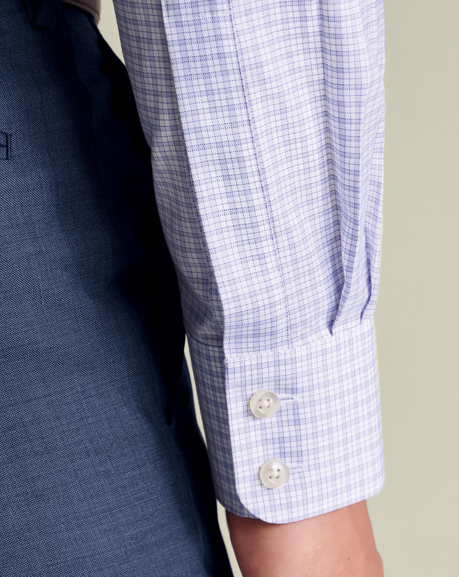 Luxury Check Shirt - Lilac