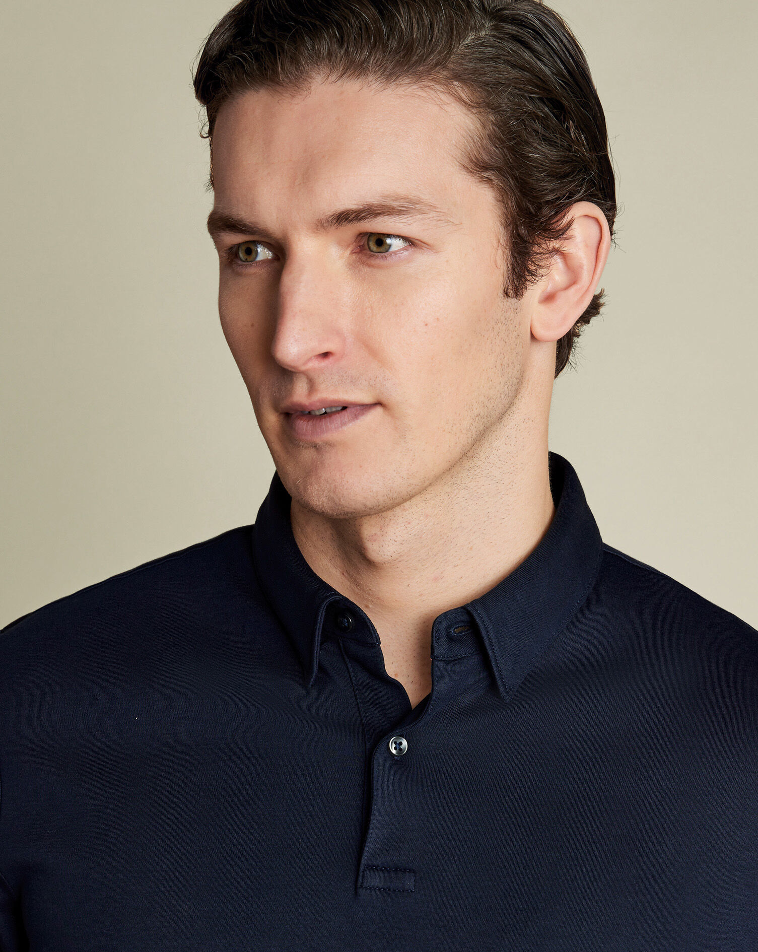 Smart Jersey Polo - Navy