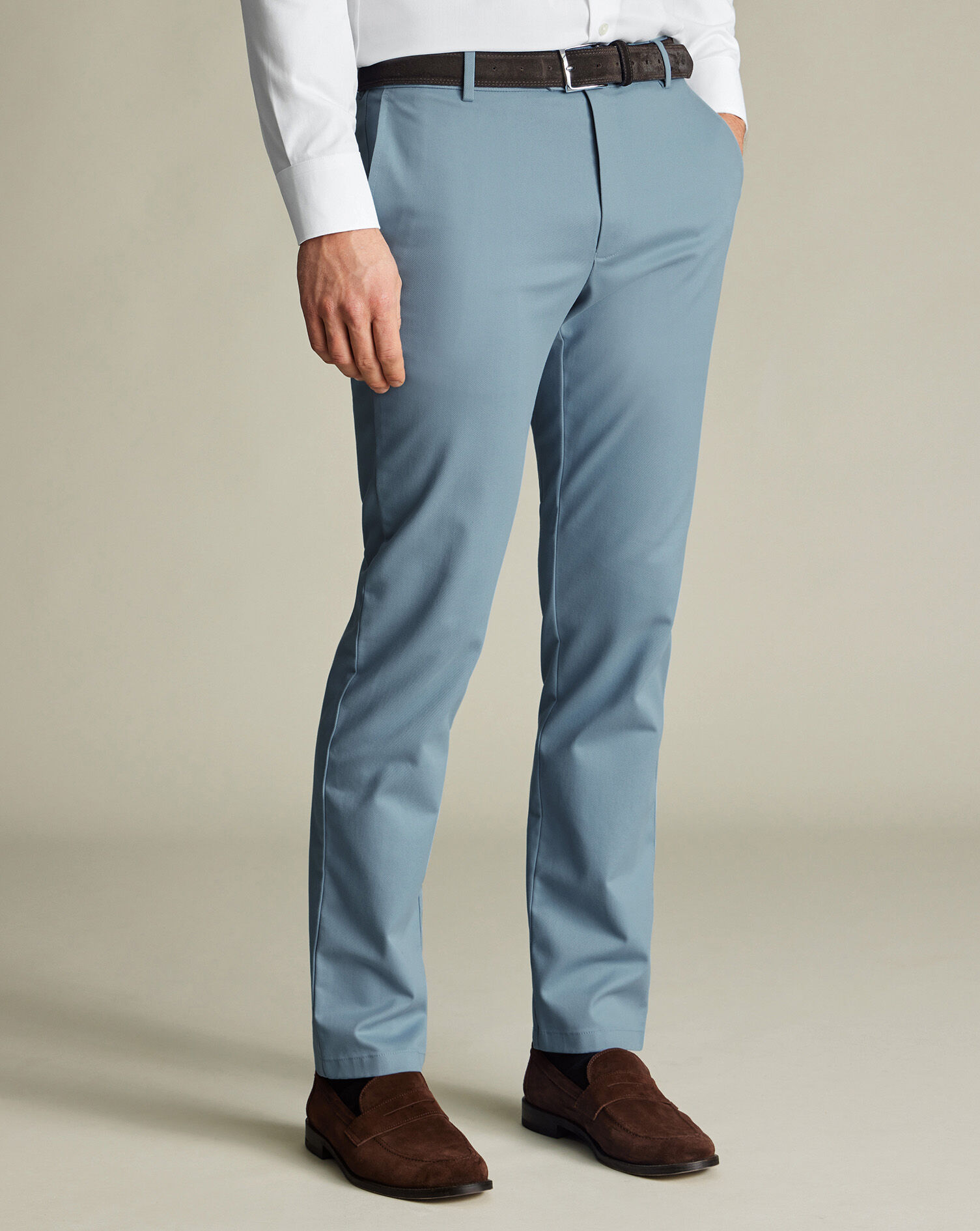Ultimate Non-Iron Chinos - Sky Blue
